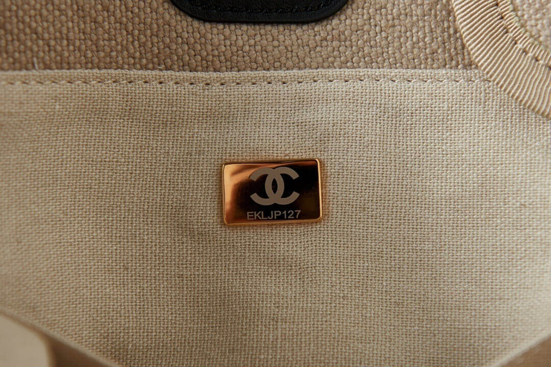 Chanel Deauville Tote Canvas Small Shoulder HandBag - Image 83