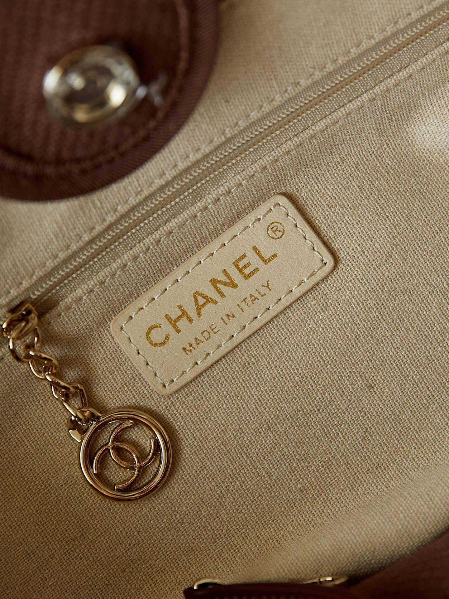 Chanel Deauville Tote Canvas Small Shoulder HandBag - Image 101