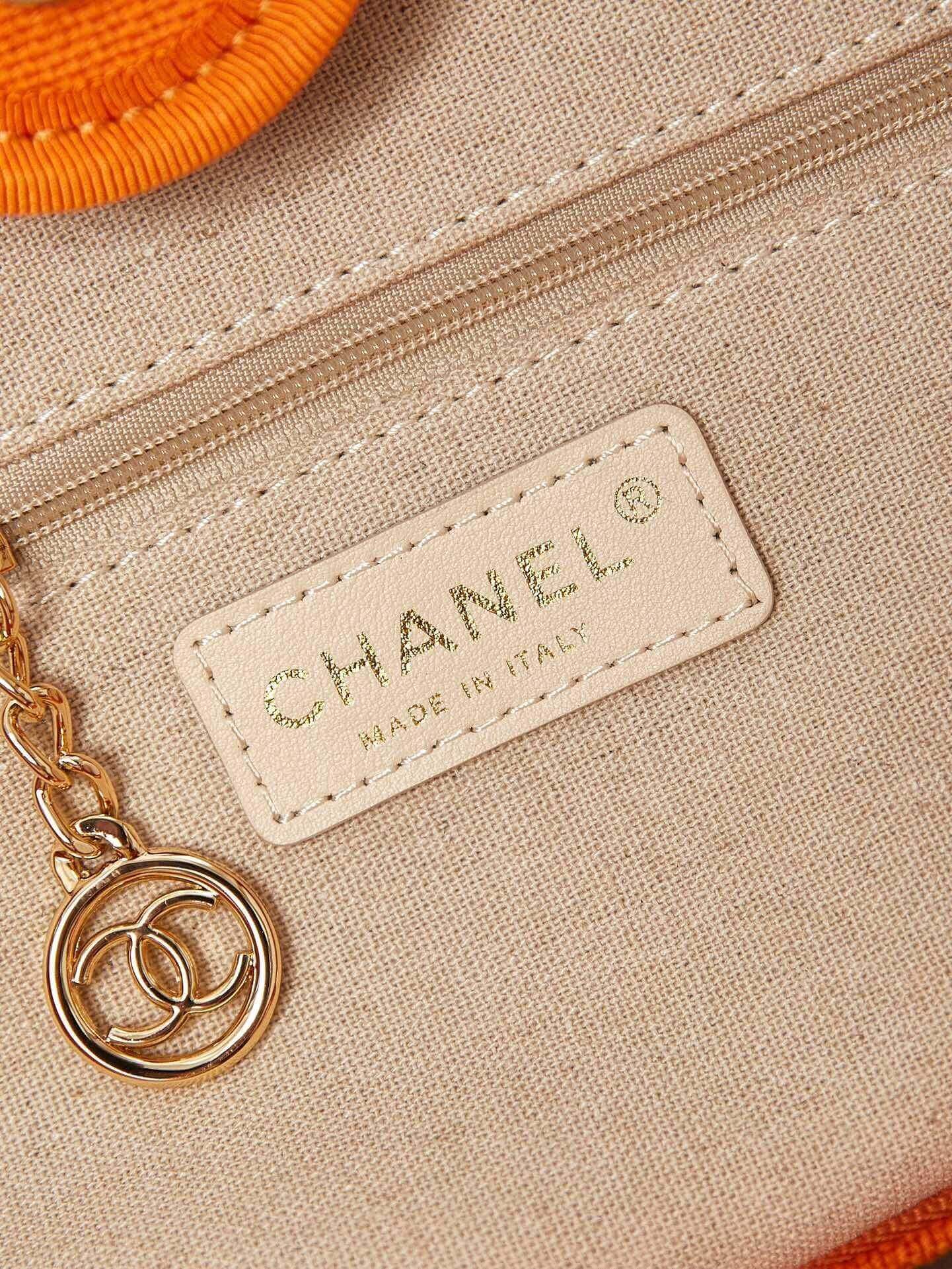 Chanel Deauville Tote Canvas Small Shoulder HandBag - Image 65