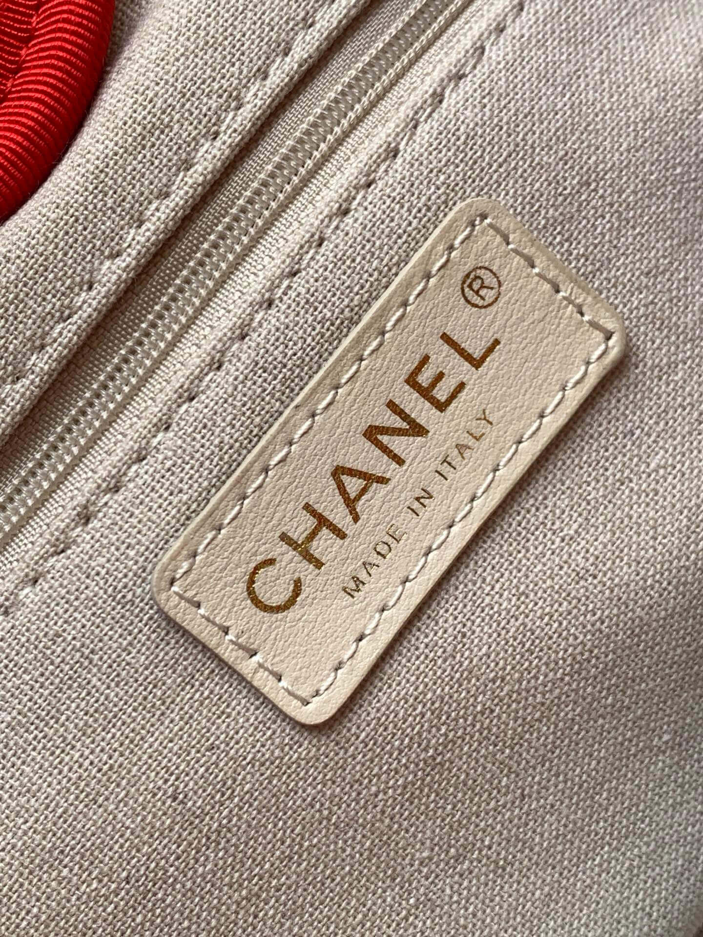 Chanel Deauville Tote Canvas Small Shoulder HandBag - Image 6