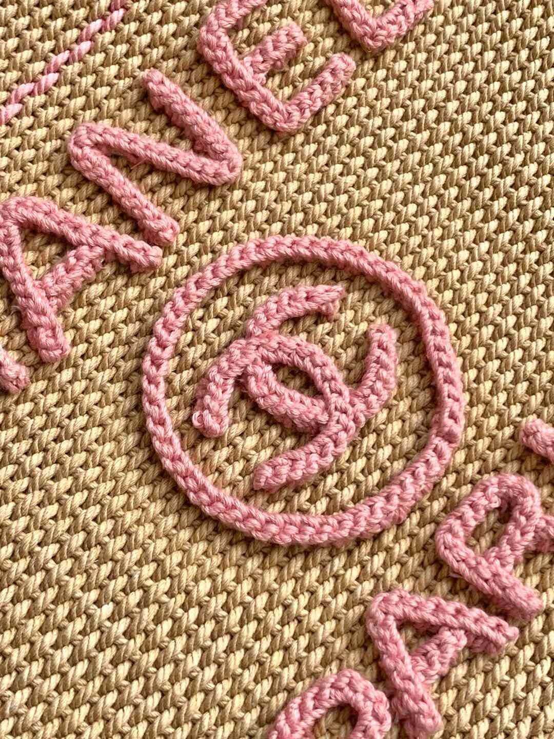 Chanel Deauville Tote Raffia Crochet Medium Shoulder Handbag Beige/Light Pink - Black - Image 6