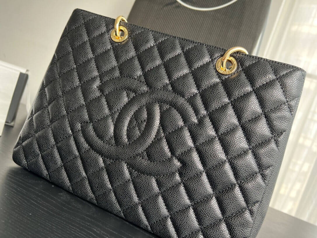 Chanel Grand Shopping Tote GST caviar leather Shoulder Handbag - Image 18