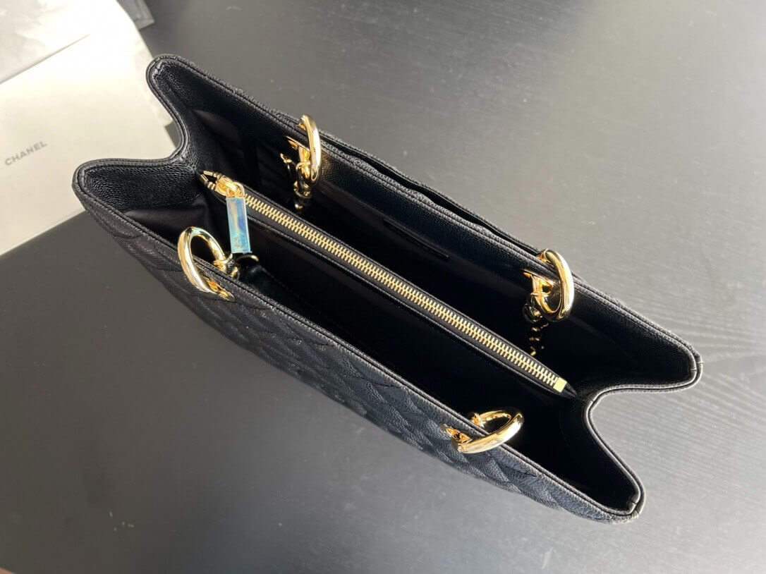 Chanel Grand Shopping Tote GST caviar leather Shoulder Handbag - Image 13