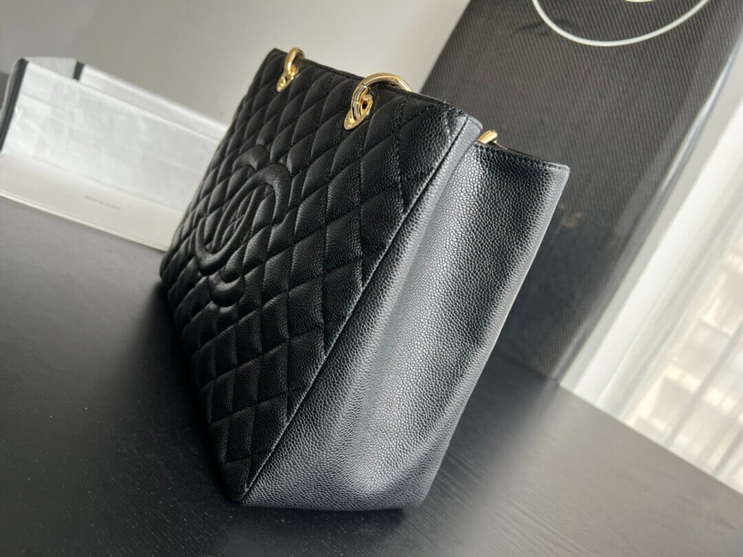 Chanel Grand Shopping Tote GST caviar leather Shoulder Handbag - Image 17