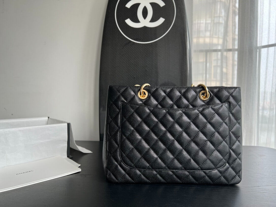 Chanel Grand Shopping Tote GST caviar leather Shoulder Handbag - Image 12