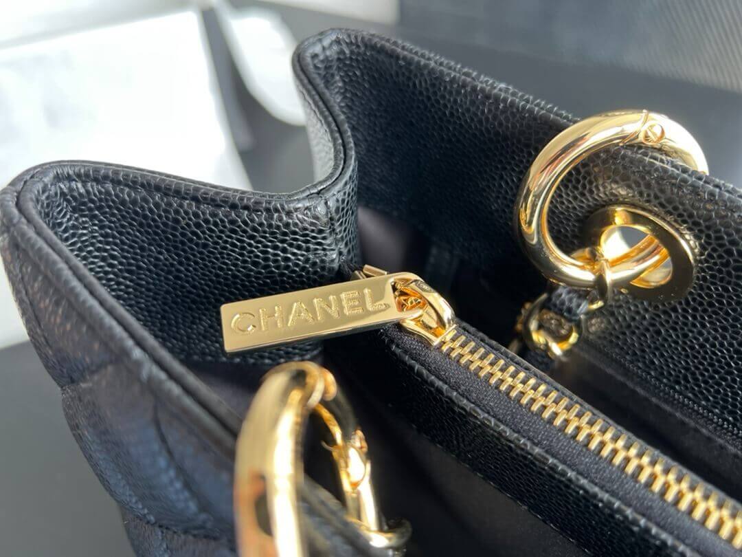 Chanel Grand Shopping Tote GST caviar leather Shoulder Handbag - Image 14
