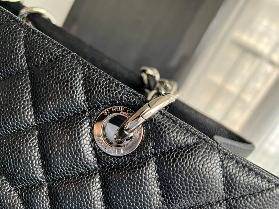 Chanel Grand Shopping Tote GST caviar leather Shoulder Handbag - Image 7