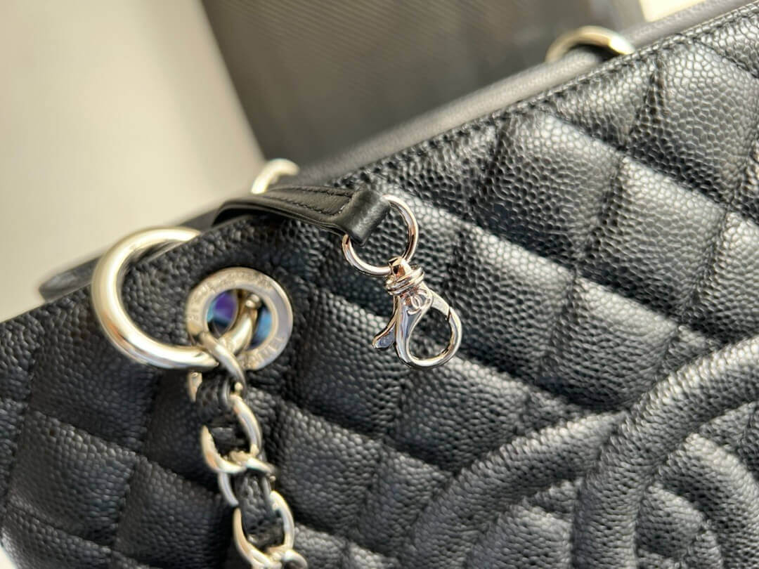 Chanel Grand Shopping Tote GST caviar leather Shoulder Handbag - Image 8