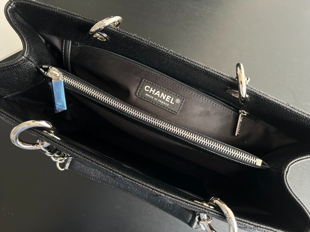 Chanel Grand Shopping Tote GST caviar leather Shoulder Handbag - Image 4