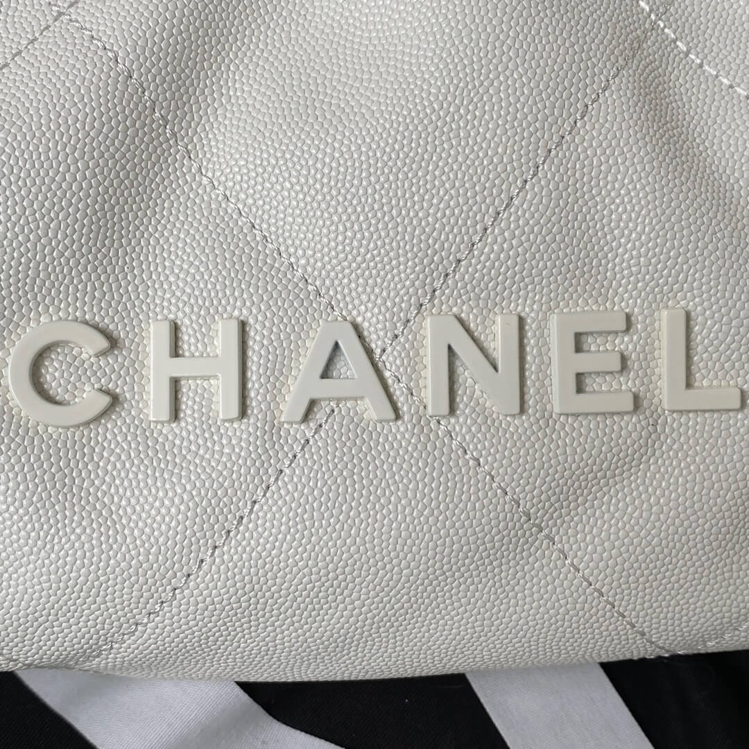 Chanel Mini 22 Shiny Grained Calfskin Caviar Leather Shoulder Handbag - Image 42