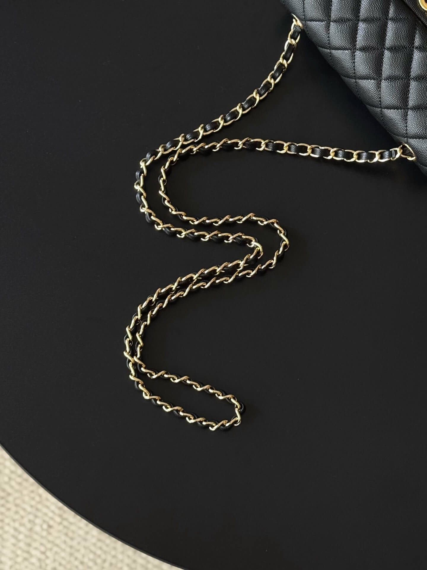 Chanel Mini Classic Flap Quilted Caviar Leather Shoulder Handbag - Image 53