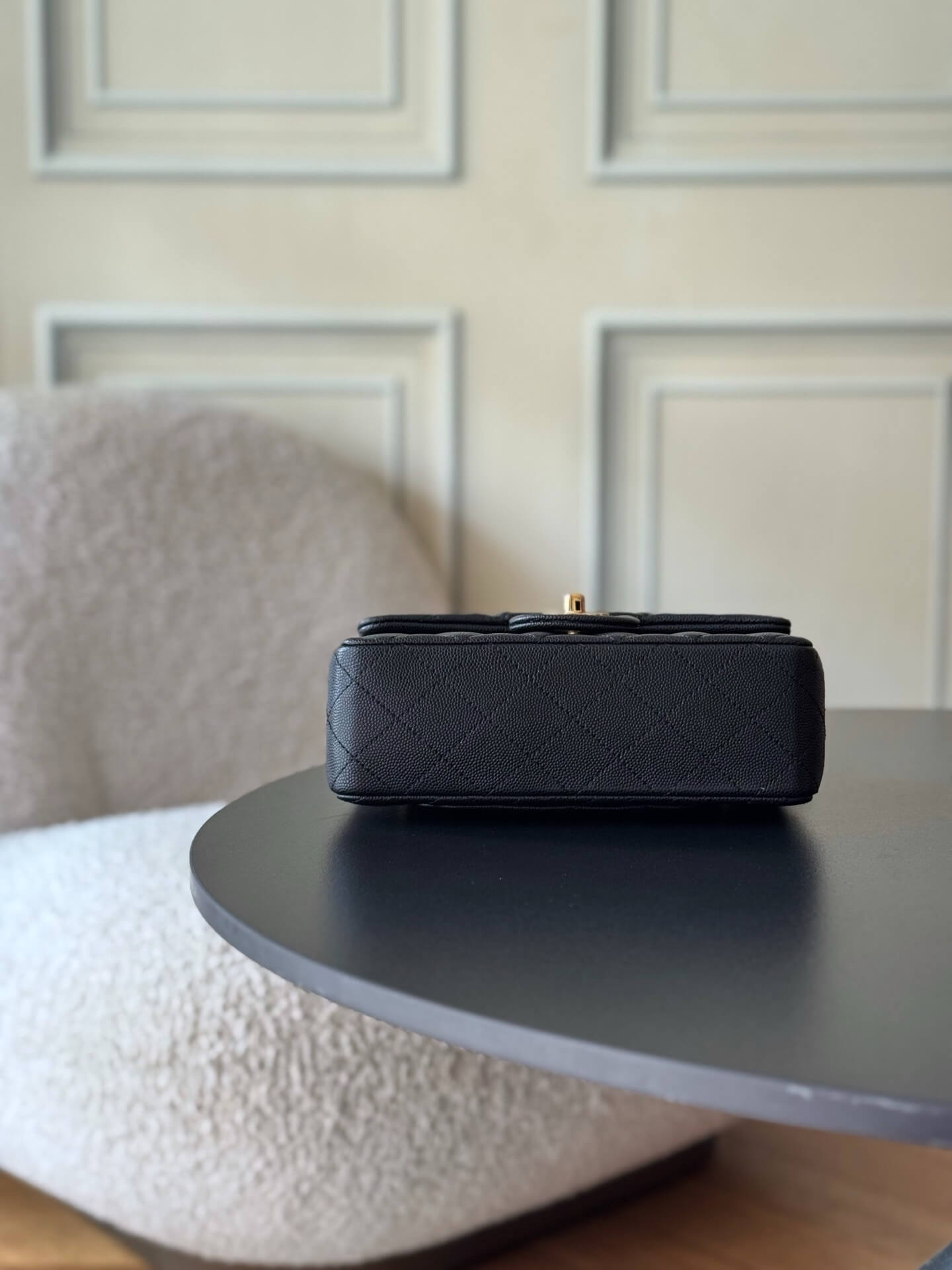 Chanel Mini Classic Flap Quilted Caviar Leather Shoulder Handbag - Image 55