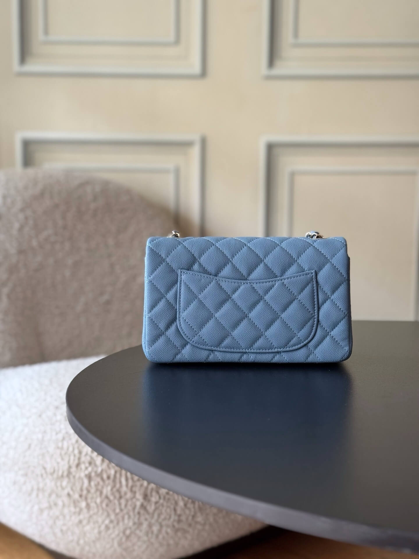 Chanel Mini Classic Flap Quilted Caviar Leather Shoulder Handbag - Image 88