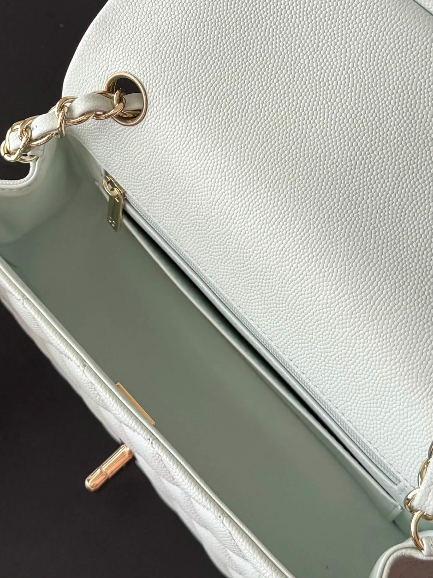 Chanel Mini Classic Flap Quilted Caviar Leather Shoulder Handbag - Image 67