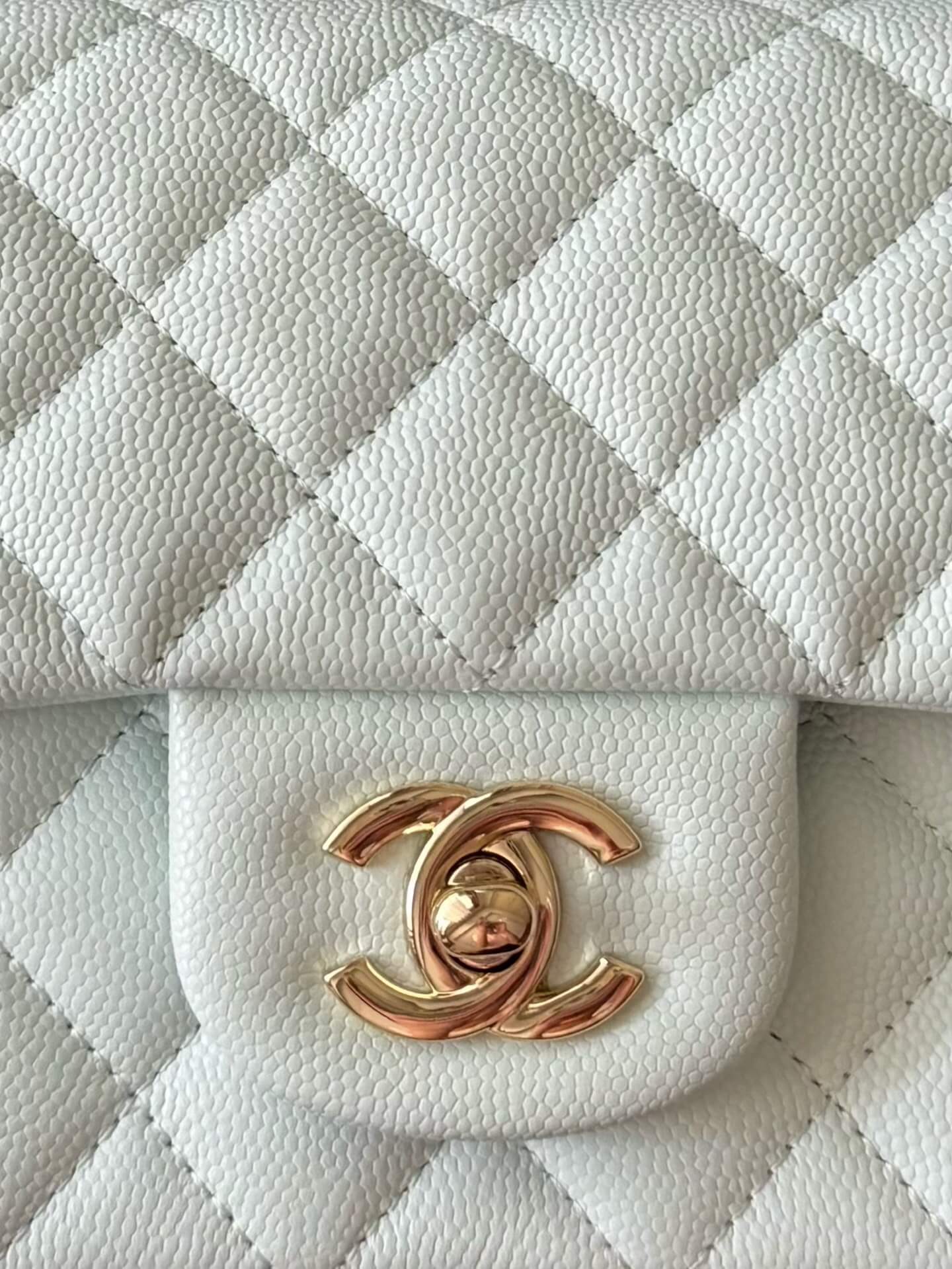 Chanel Mini Classic Flap Quilted Caviar Leather Shoulder Handbag - Image 68