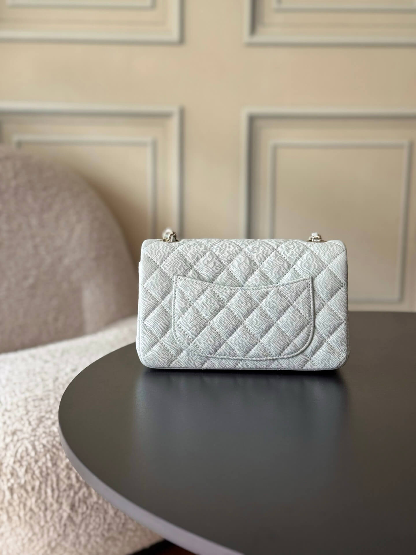 Chanel Mini Classic Flap Quilted Caviar Leather Shoulder Handbag - Image 65