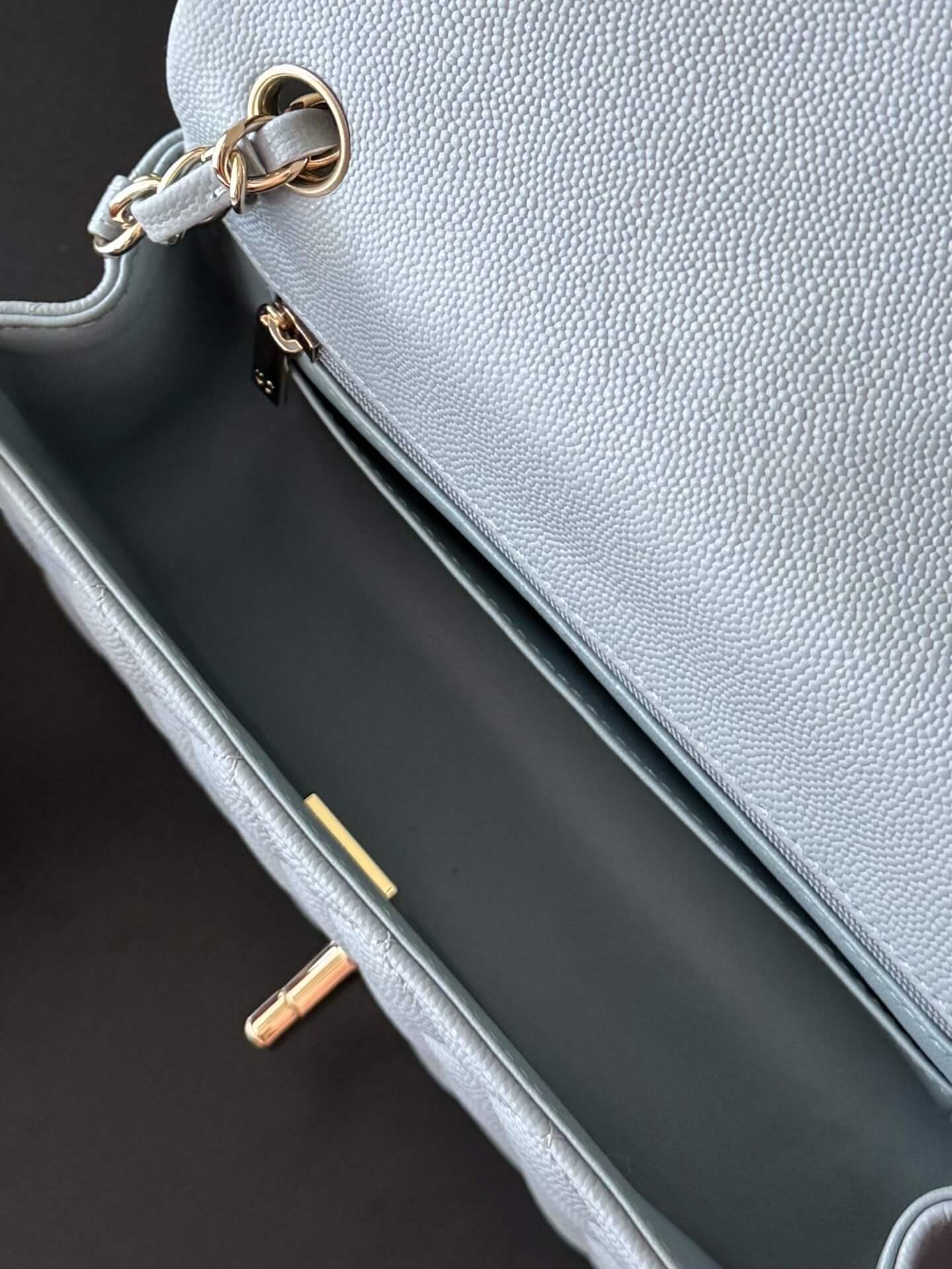 Chanel Mini Classic Flap Quilted Caviar Leather Shoulder Handbag - Image 82