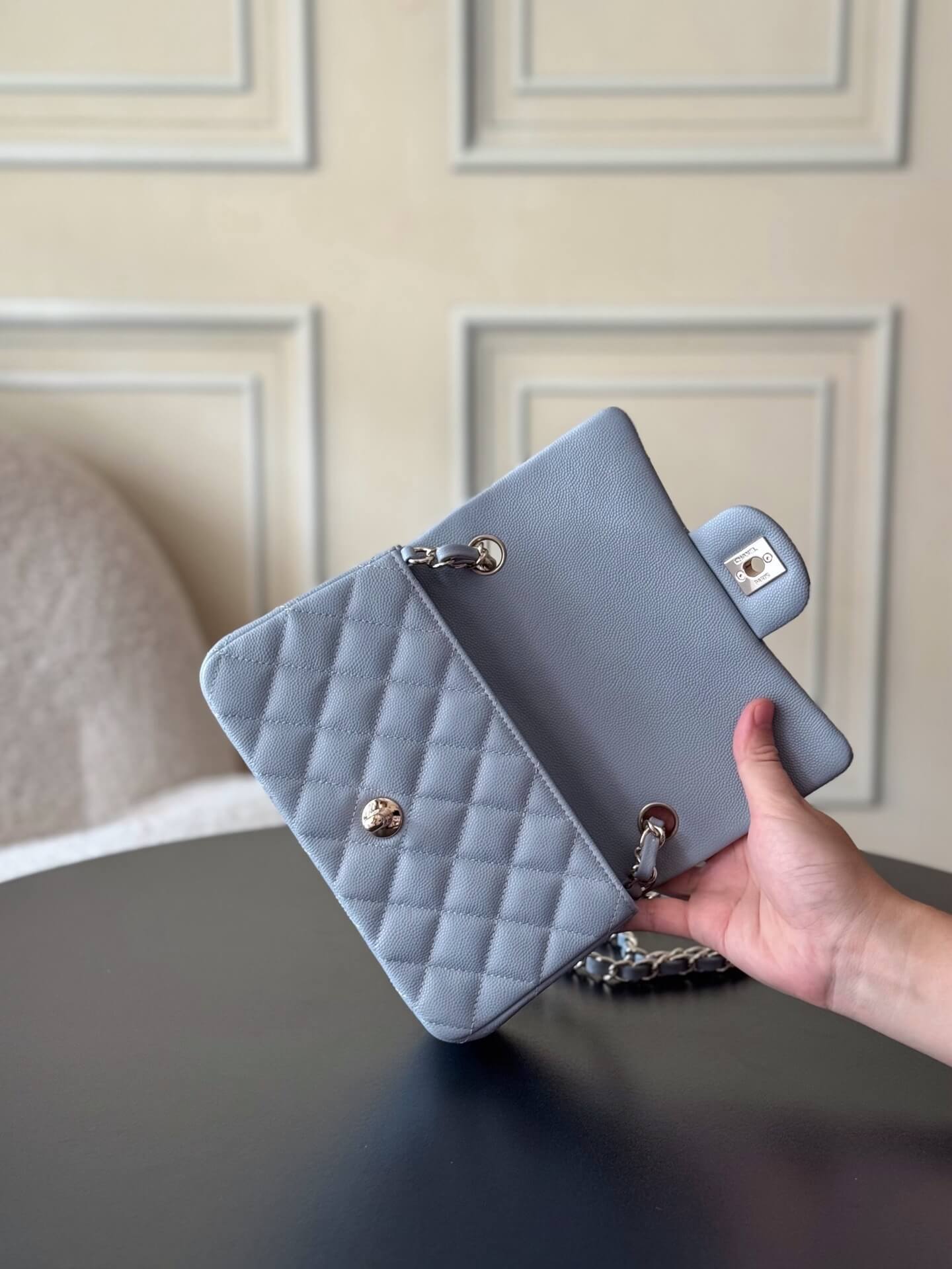 Chanel Mini Classic Flap Quilted Caviar Leather Shoulder Handbag - Image 81