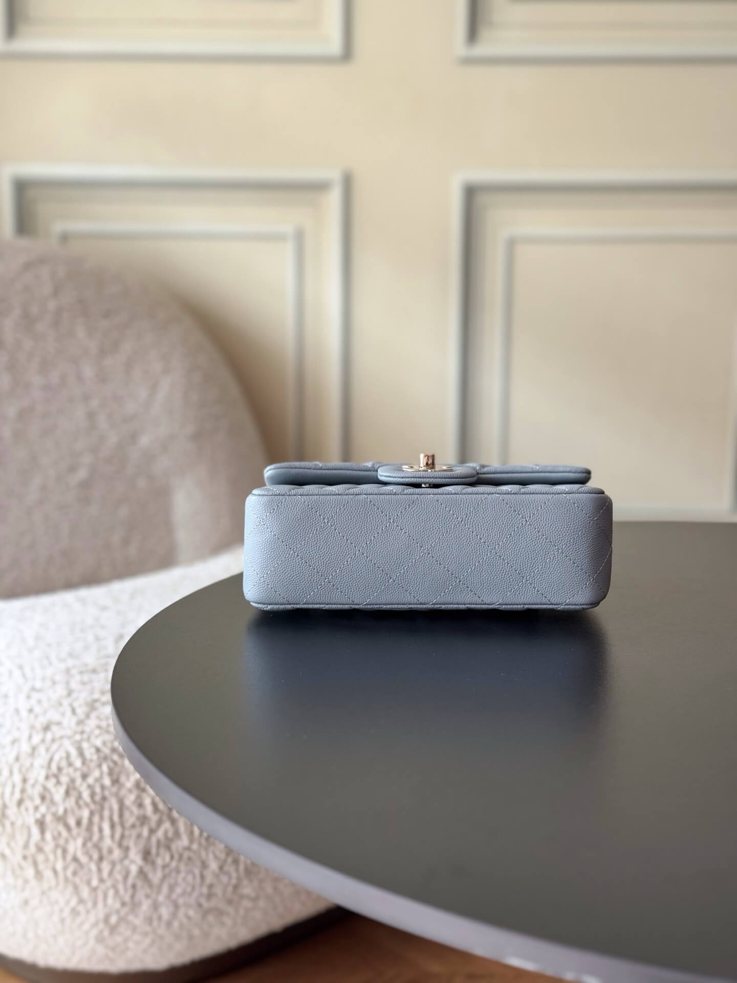 Chanel Mini Classic Flap Quilted Caviar Leather Shoulder Handbag - Image 86