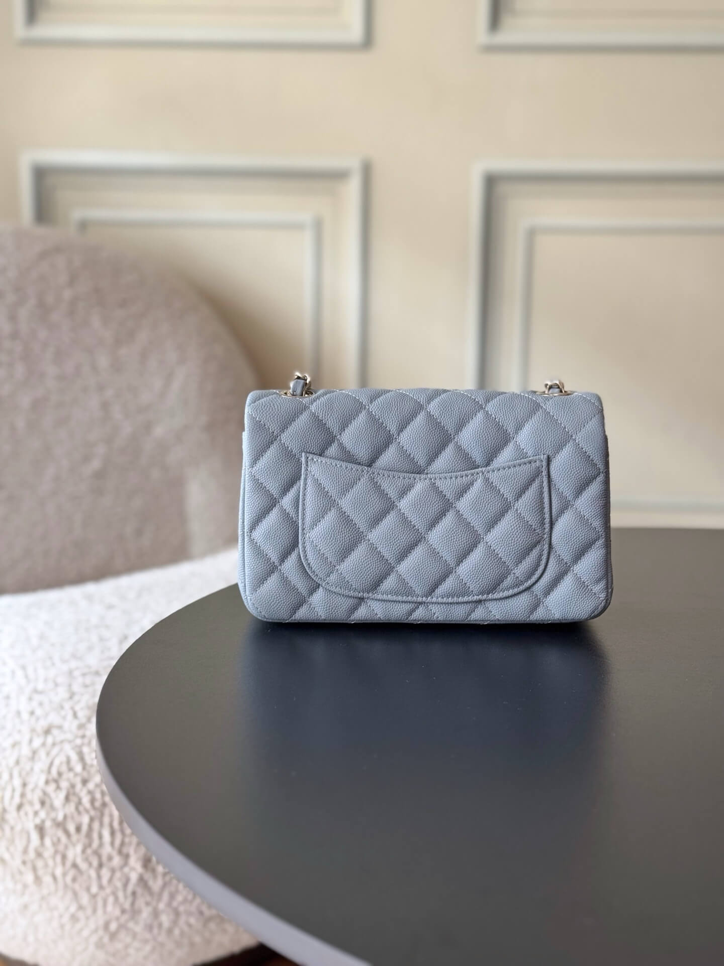 Chanel Mini Classic Flap Quilted Caviar Leather Shoulder Handbag - Image 80