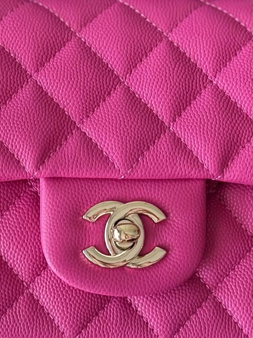 Chanel Mini Classic Flap Quilted Caviar Leather Shoulder Handbag - Image 36