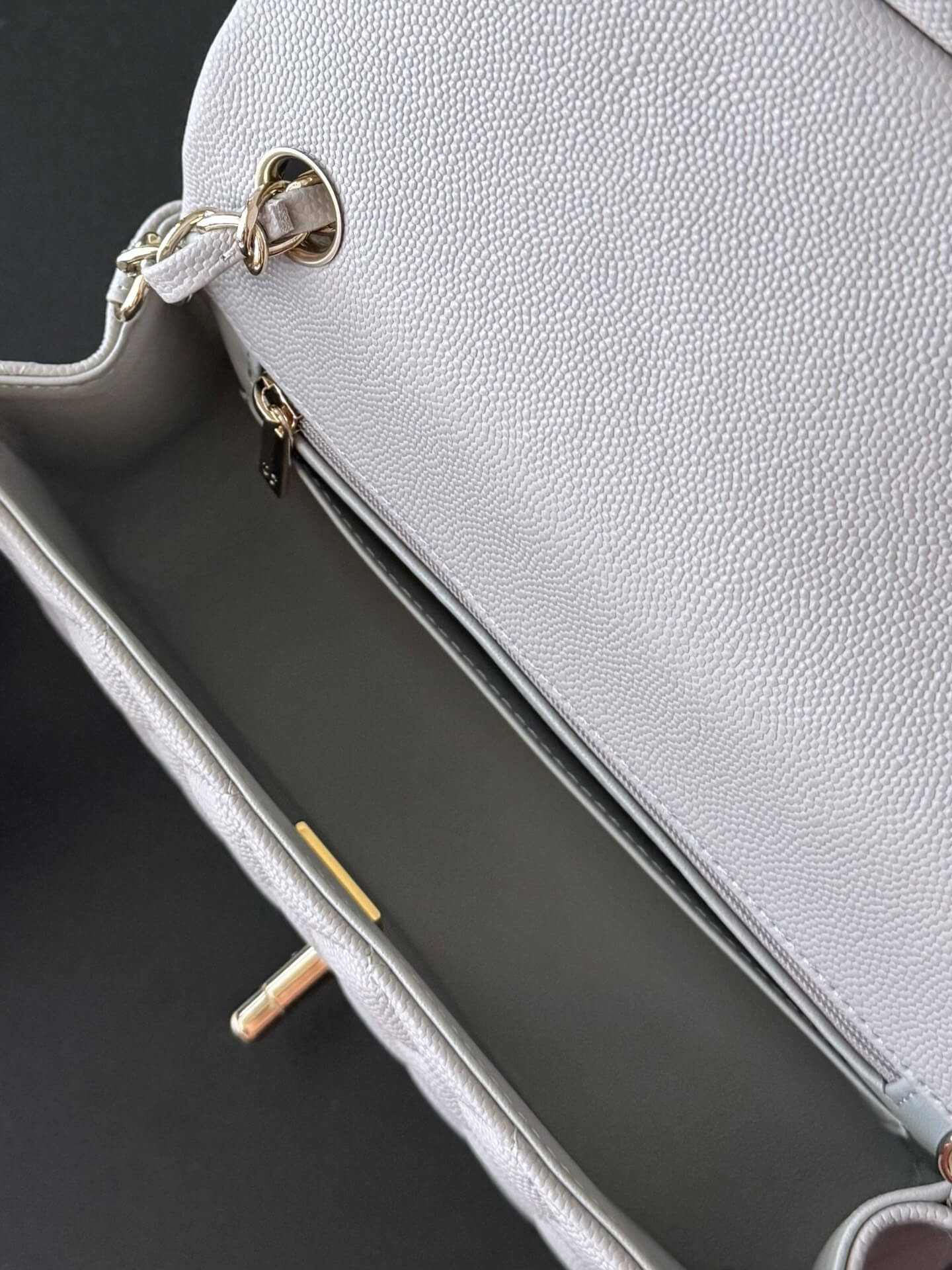 Chanel Mini Classic Flap Quilted Caviar Leather Shoulder Handbag - Image 59