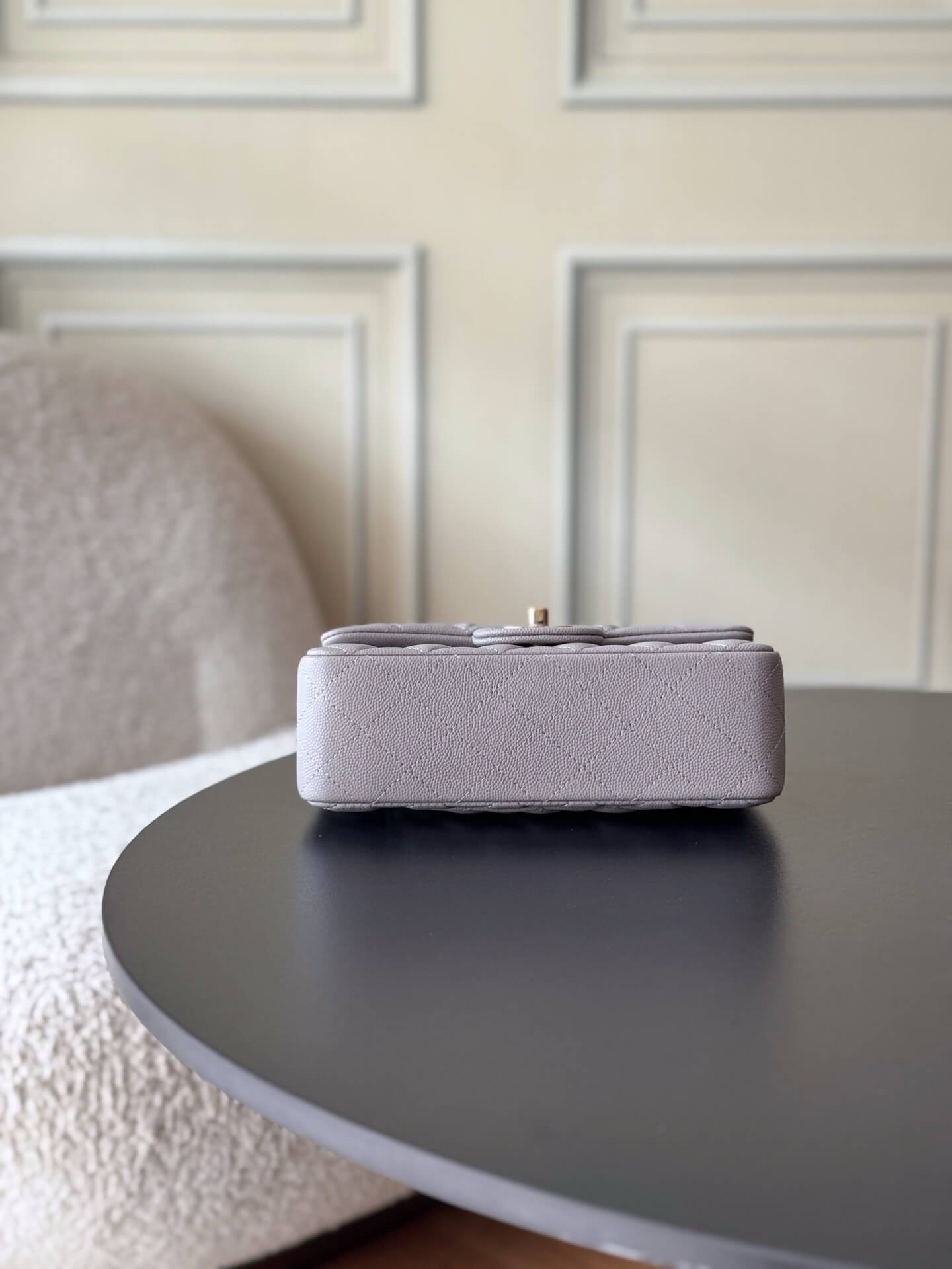 Chanel Mini Classic Flap Quilted Caviar Leather Shoulder Handbag - Image 63