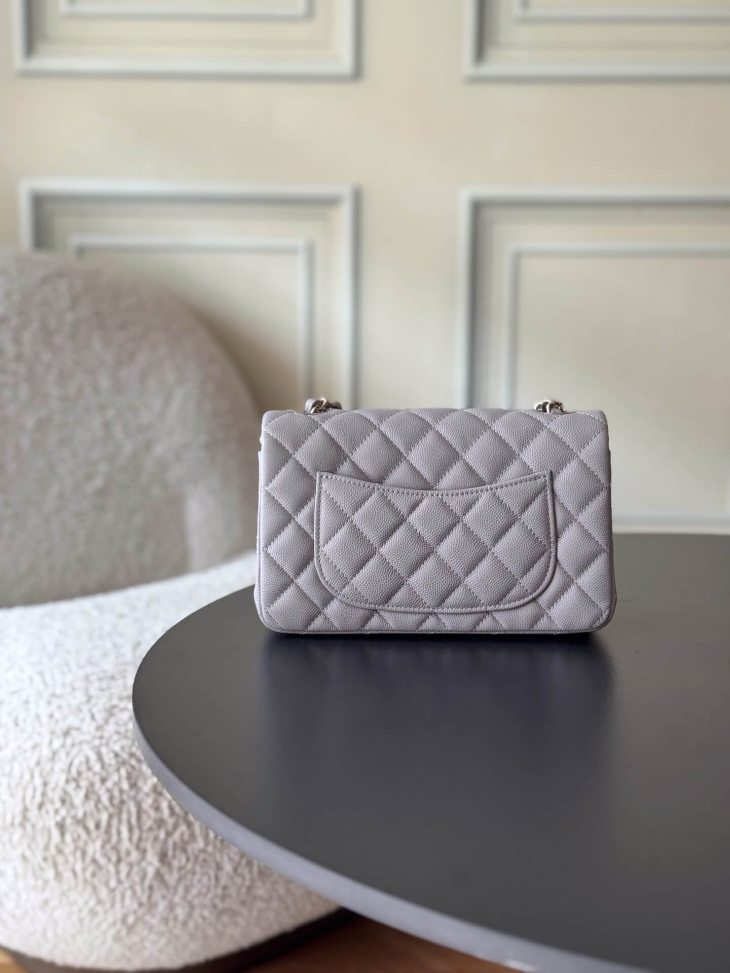 Chanel Mini Classic Flap Quilted Caviar Leather Shoulder Handbag - Image 57