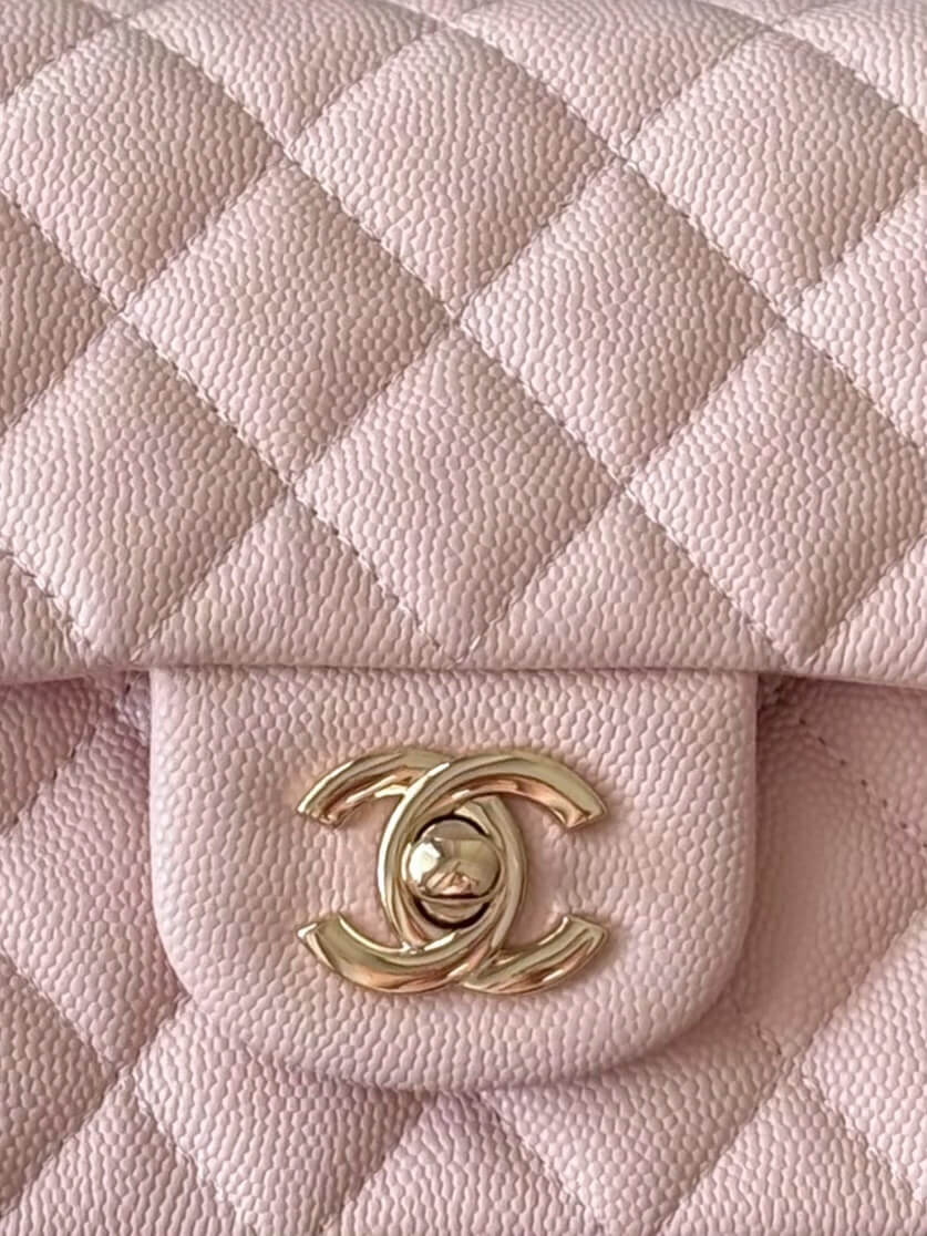 Chanel Mini Classic Flap Quilted Caviar Leather Shoulder Handbag - Image 13