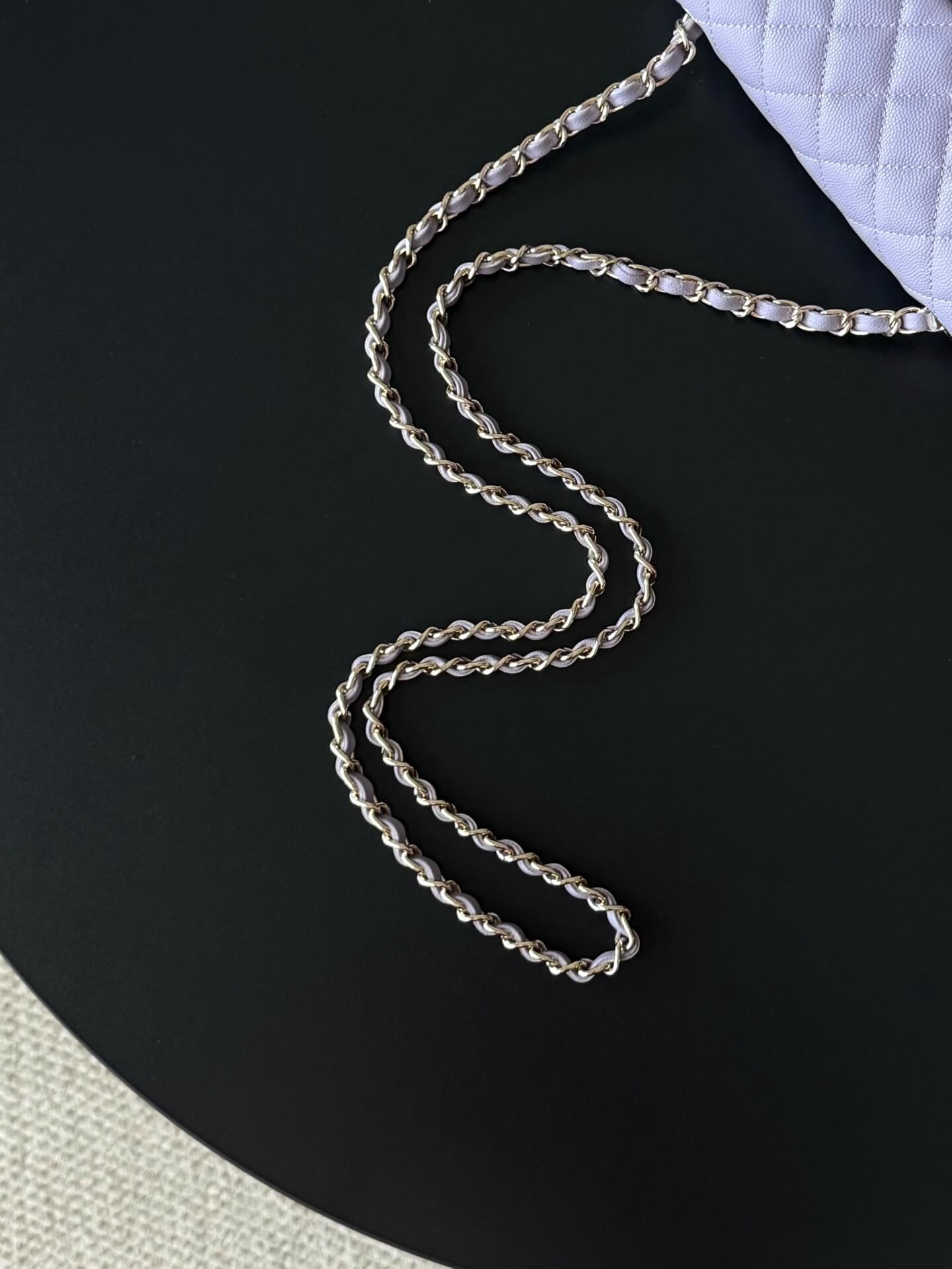 Chanel Mini Classic Flap Quilted Caviar Leather Shoulder Handbag - Image 6