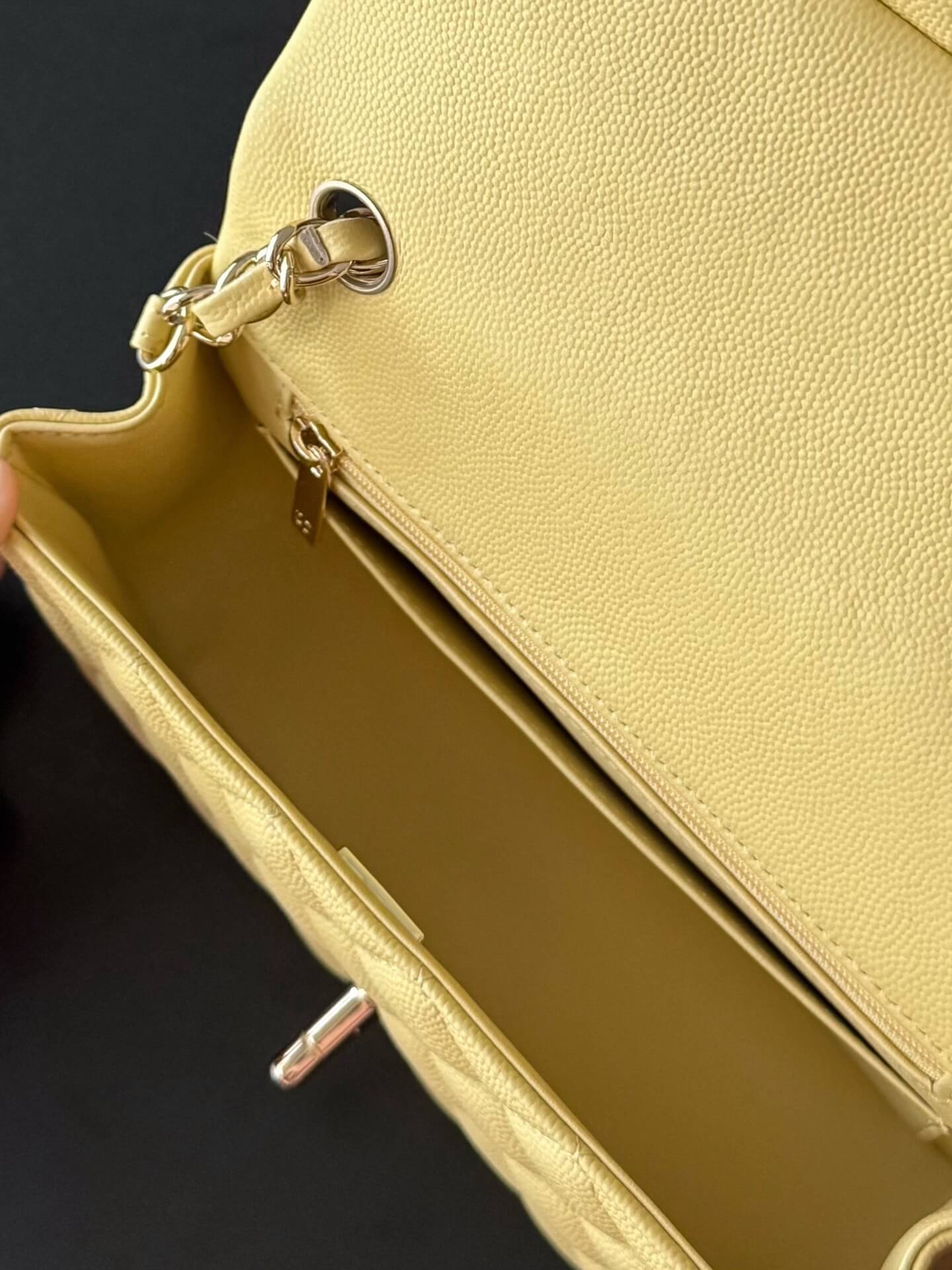 Chanel Mini Classic Flap Quilted Caviar Leather Shoulder Handbag - Image 97