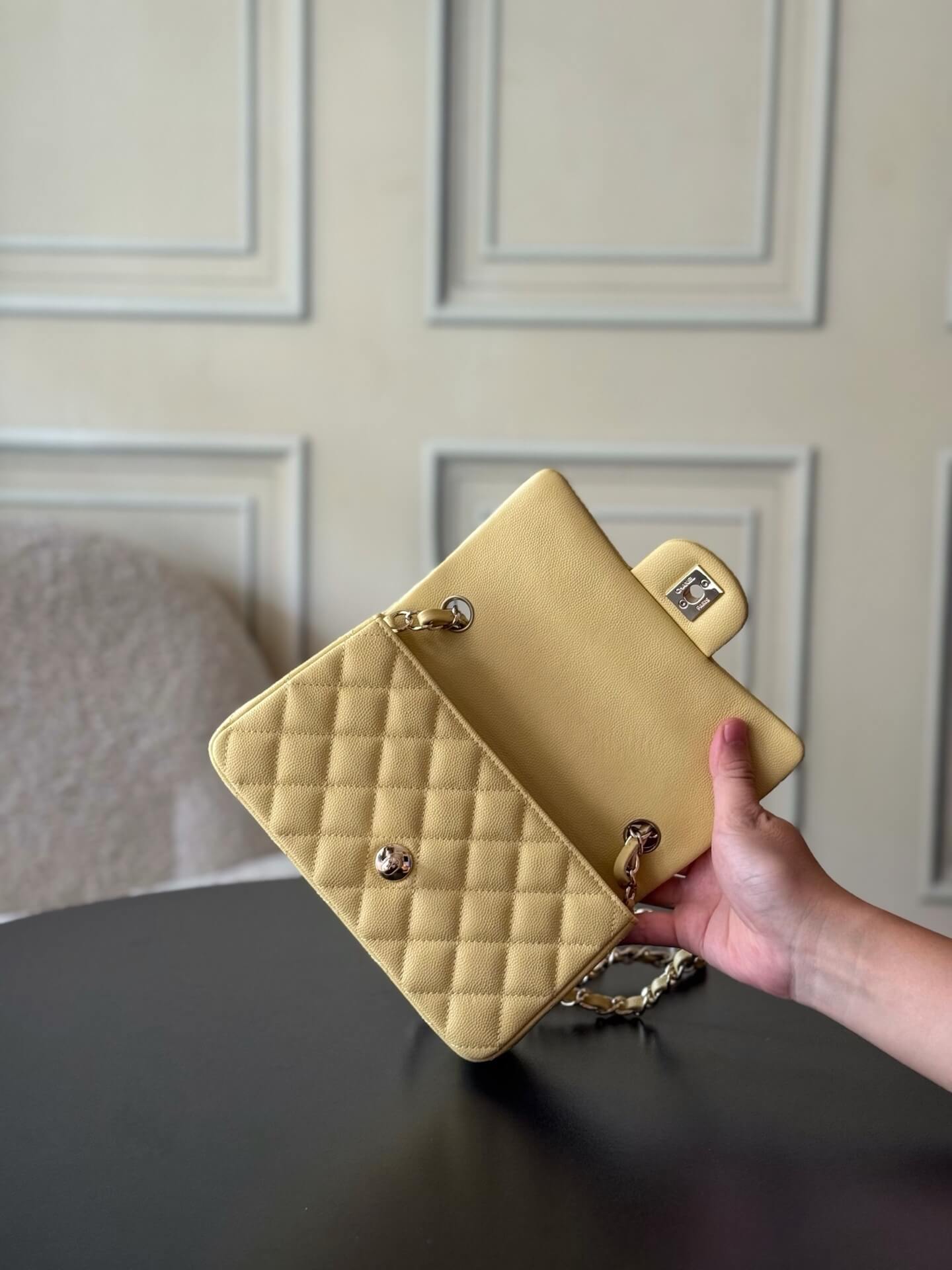 Chanel Mini Classic Flap Quilted Caviar Leather Shoulder Handbag - Image 96