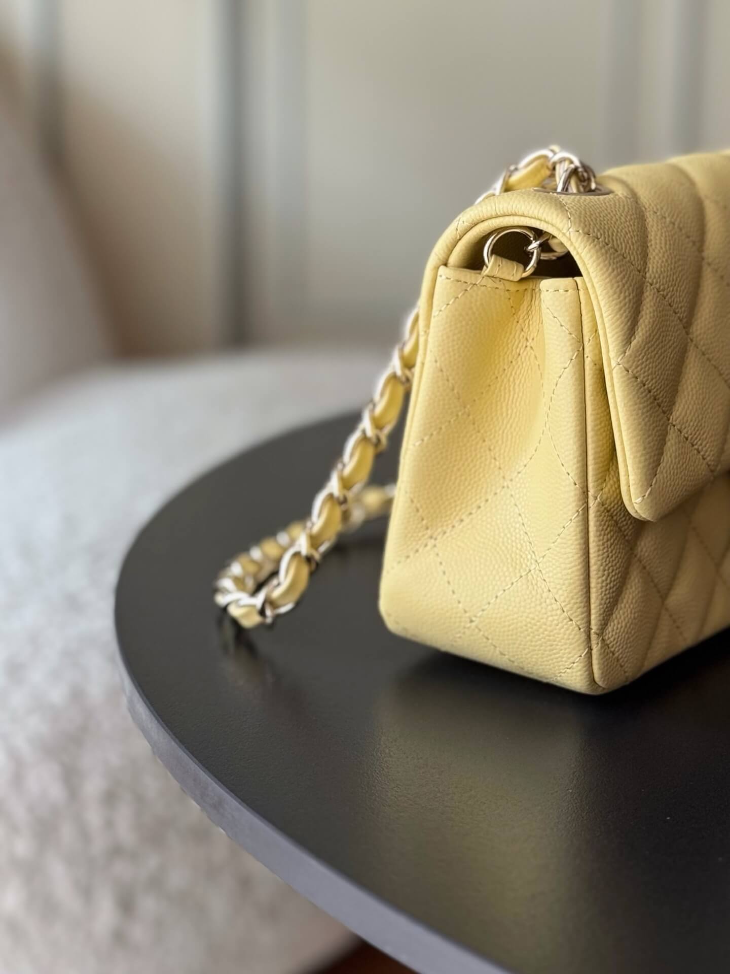 Chanel Mini Classic Flap Quilted Caviar Leather Shoulder Handbag - Image 100