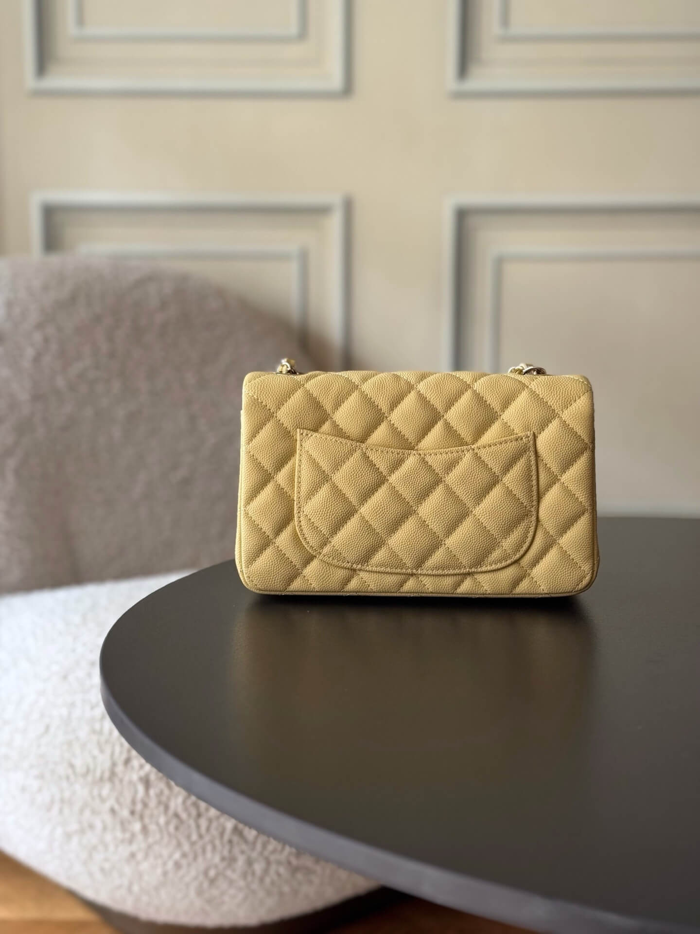 Chanel Mini Classic Flap Quilted Caviar Leather Shoulder Handbag - Image 95