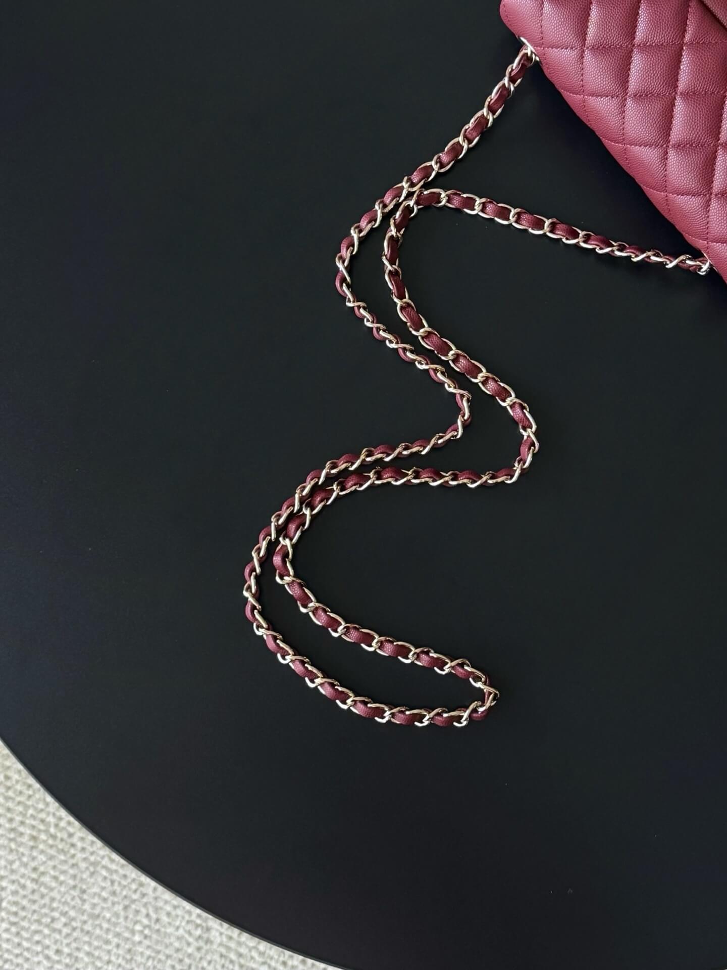 Chanel Mini Classic Flap Quilted Caviar Leather Shoulder Handbag - Image 30