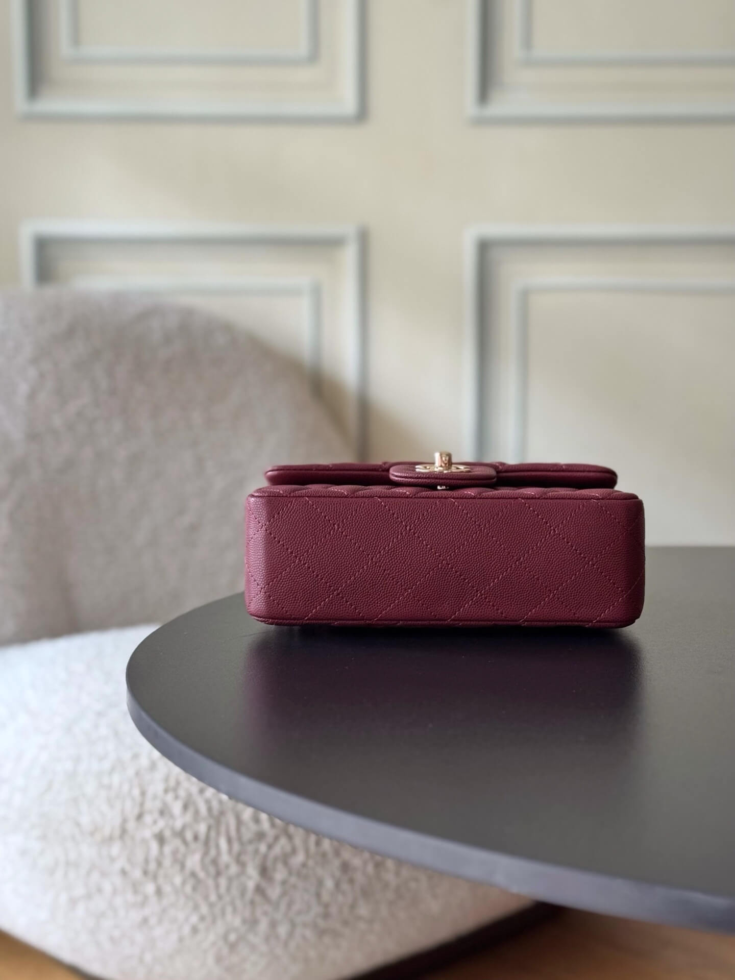 Chanel Mini Classic Flap Quilted Caviar Leather Shoulder Handbag - Image 32