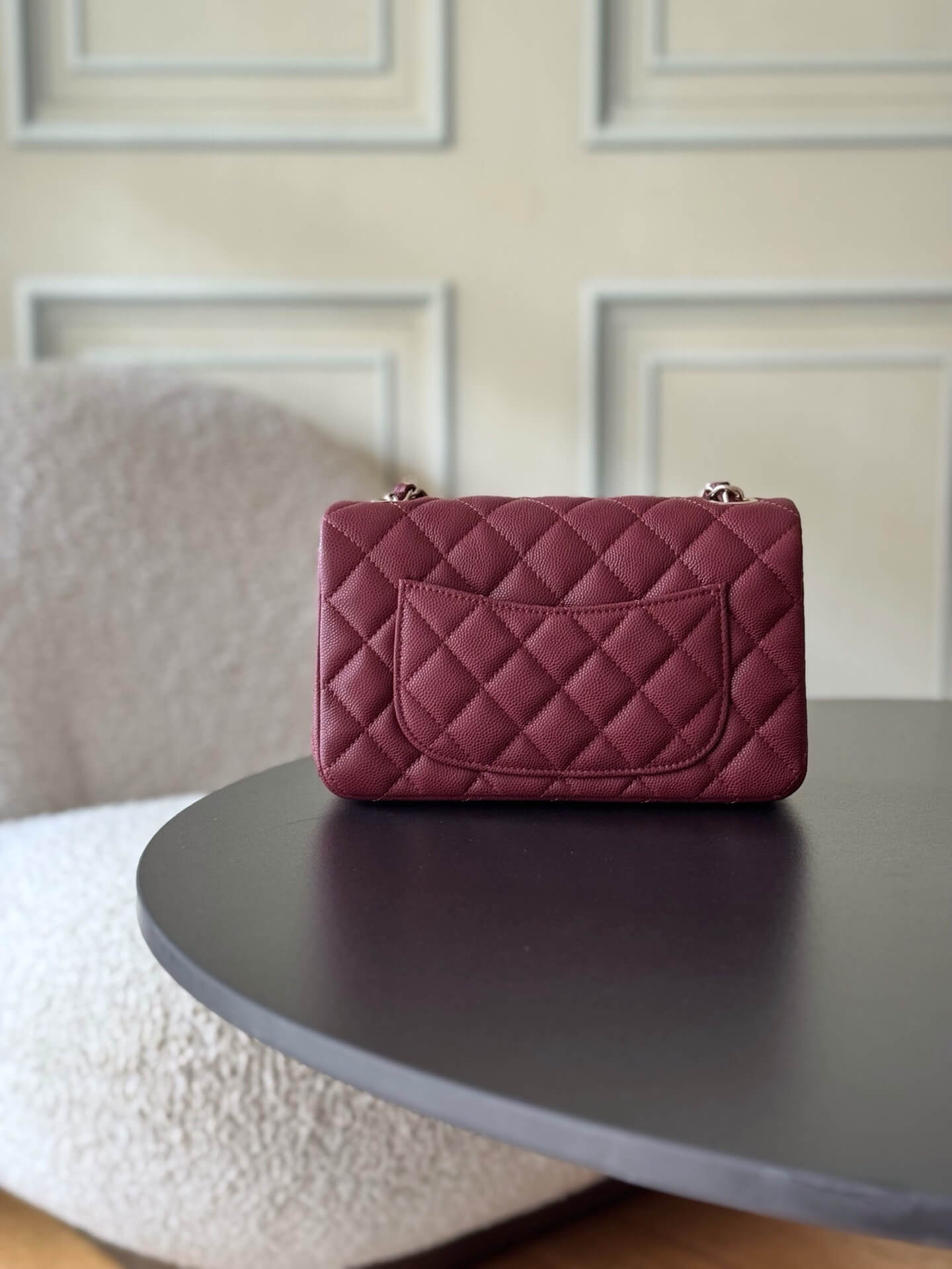 Chanel Mini Classic Flap Quilted Caviar Leather Shoulder Handbag - Image 26