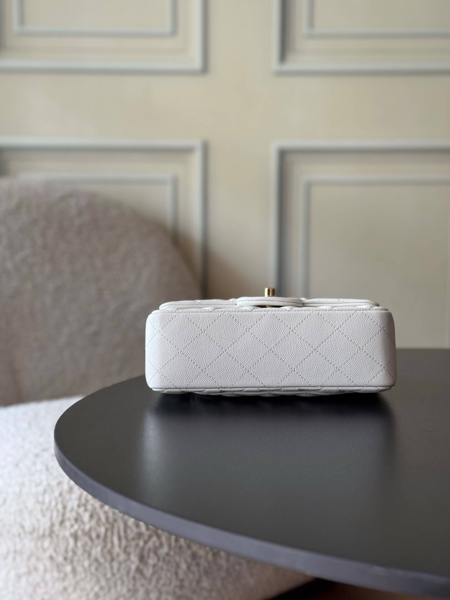 Chanel Mini Classic Flap Quilted Caviar Leather Shoulder Handbag - Image 47