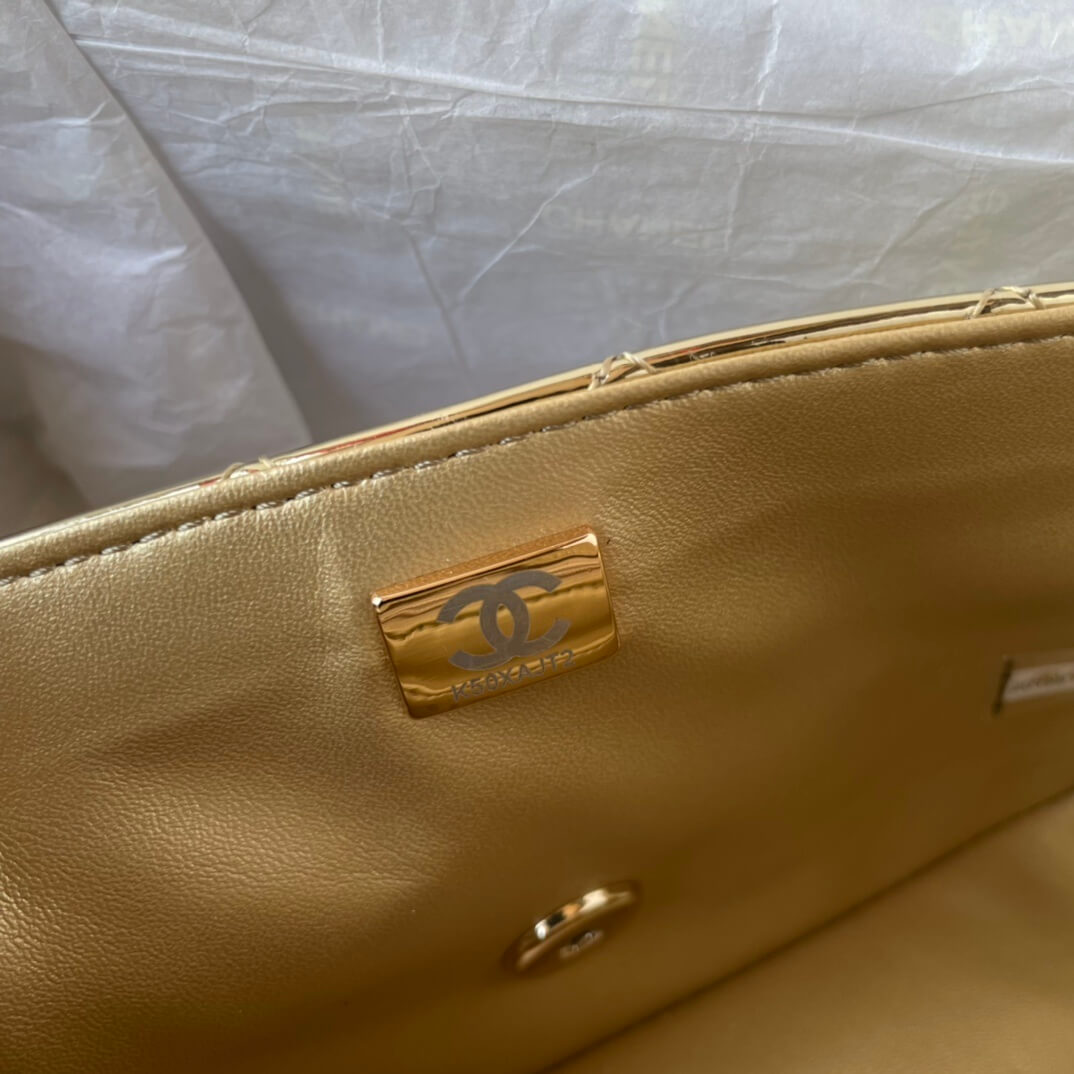 Chanel Mini Flap Top Handle Patent Leather Shoulder Crossbody Handbag - Image 49