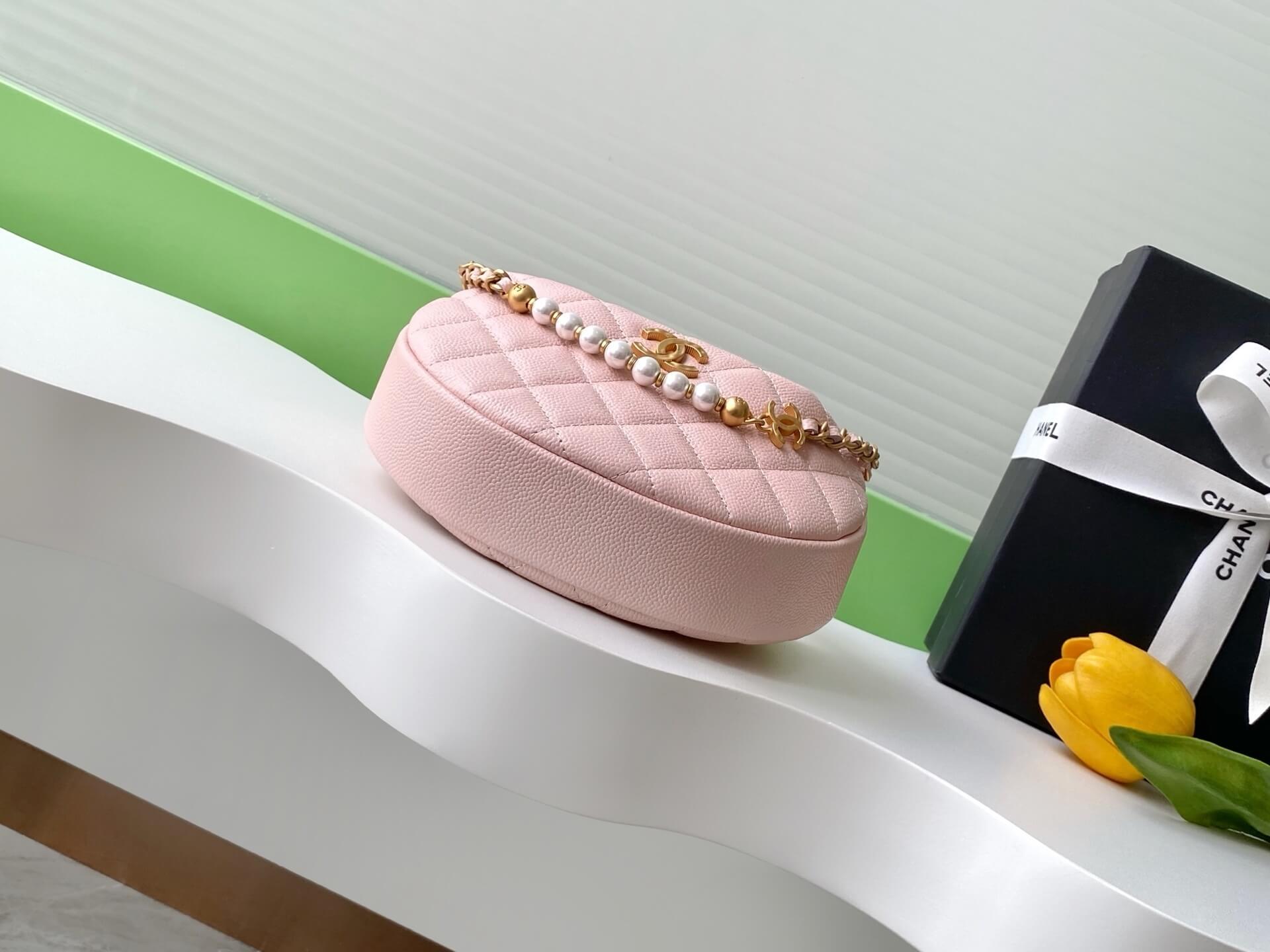 Chanel Pouch Mini Hobo Grained Calfskin Caviar Leather Handbag - Image 19