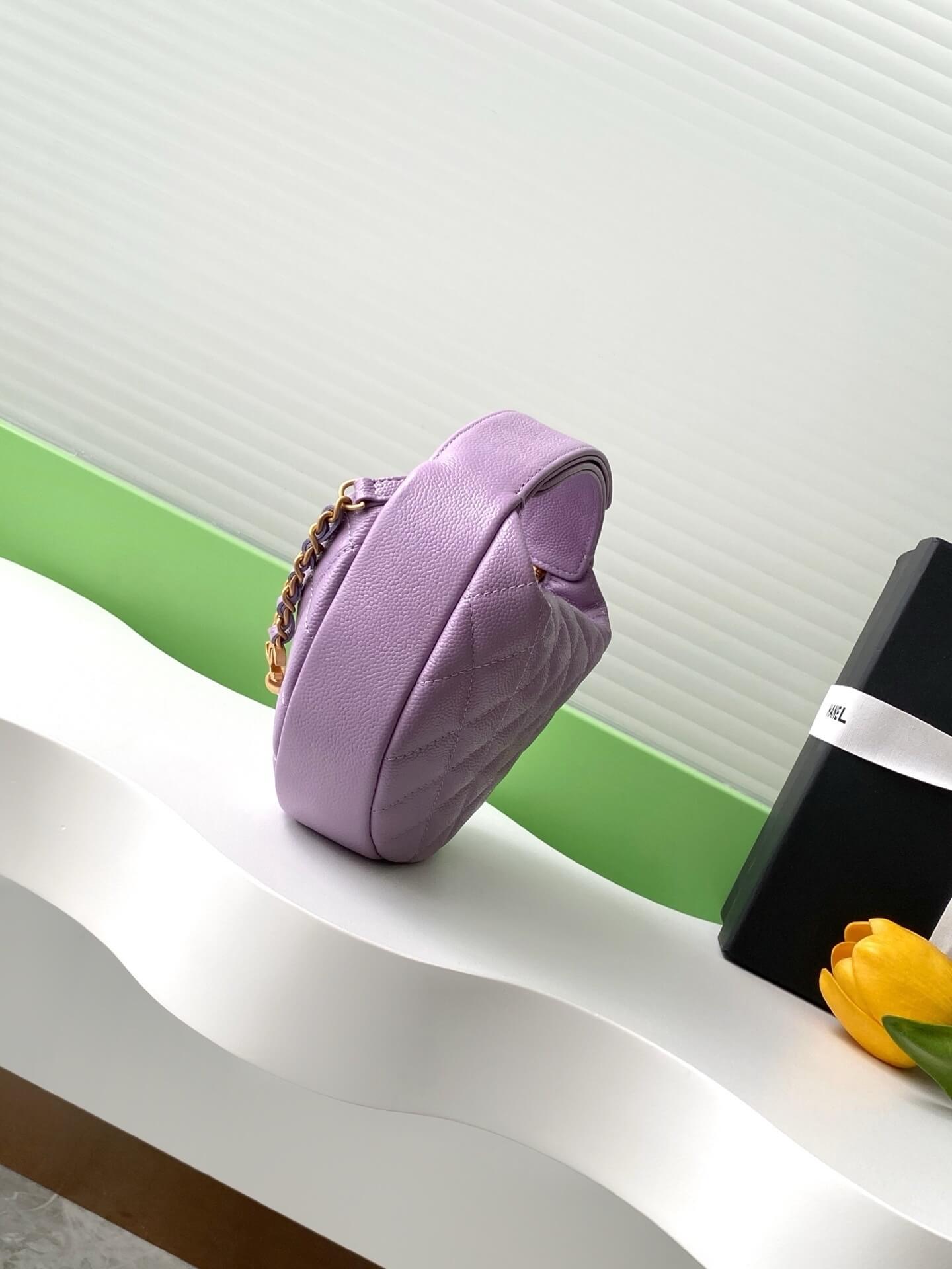 Chanel Pouch Mini Hobo Grained Calfskin Caviar Leather Handbag - Image 9