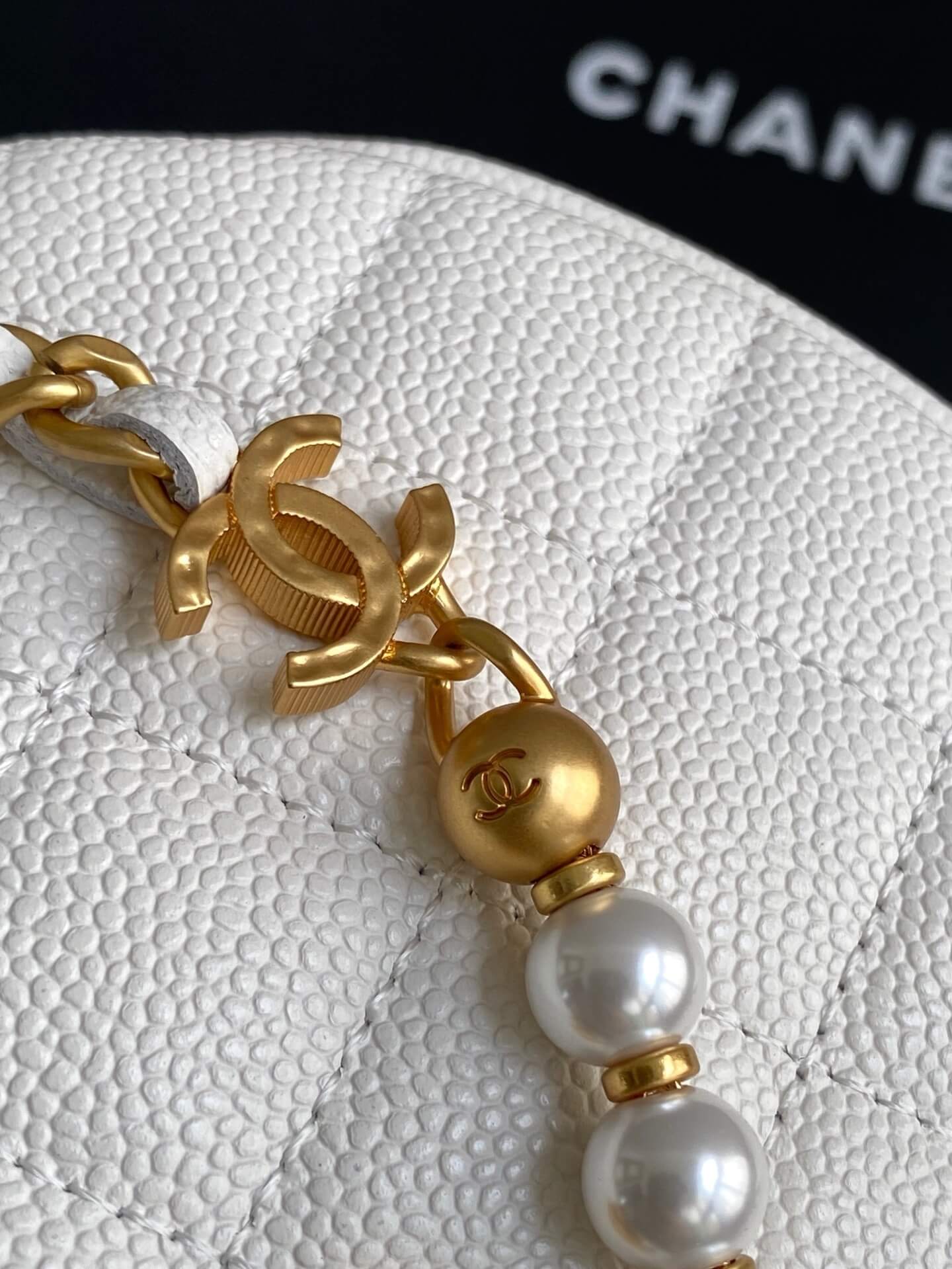 Chanel Pouch Mini Hobo Grained Calfskin Caviar Leather Handbag - Image 35