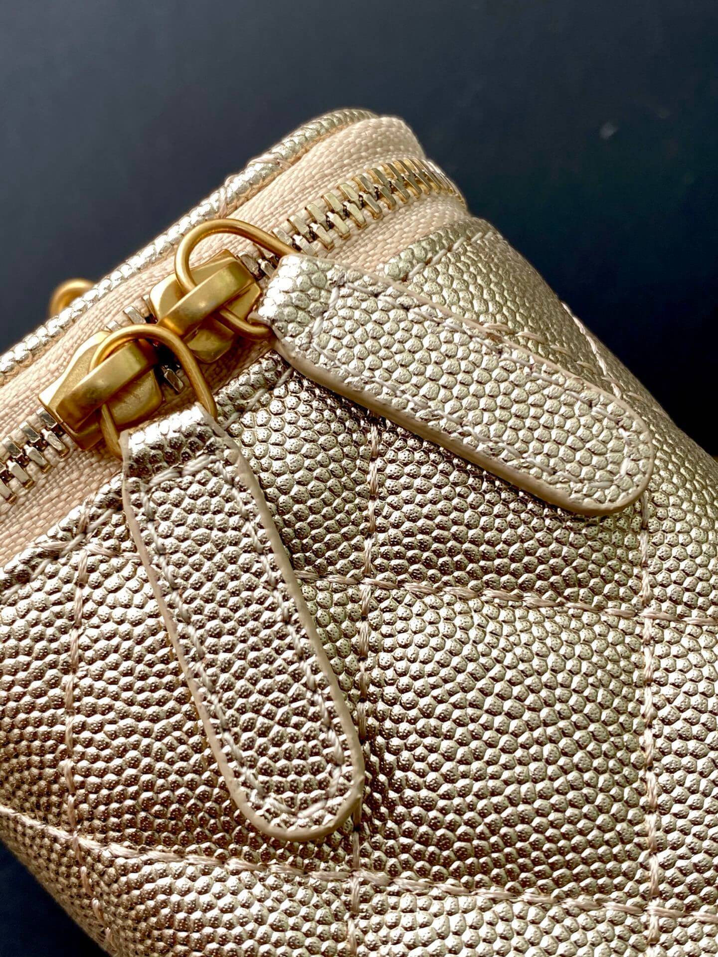 Chanel Quilted Top Handle Mini Vanity Case Caviar Leather Crossbody Bag - Image 34