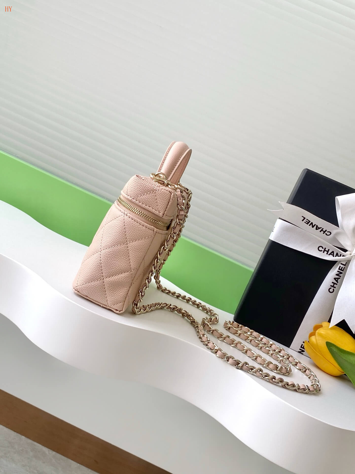 Chanel Quilted Top Handle Vanity Case Grained Calfskin Caviar Leather Crossbody Handbag - Image 79