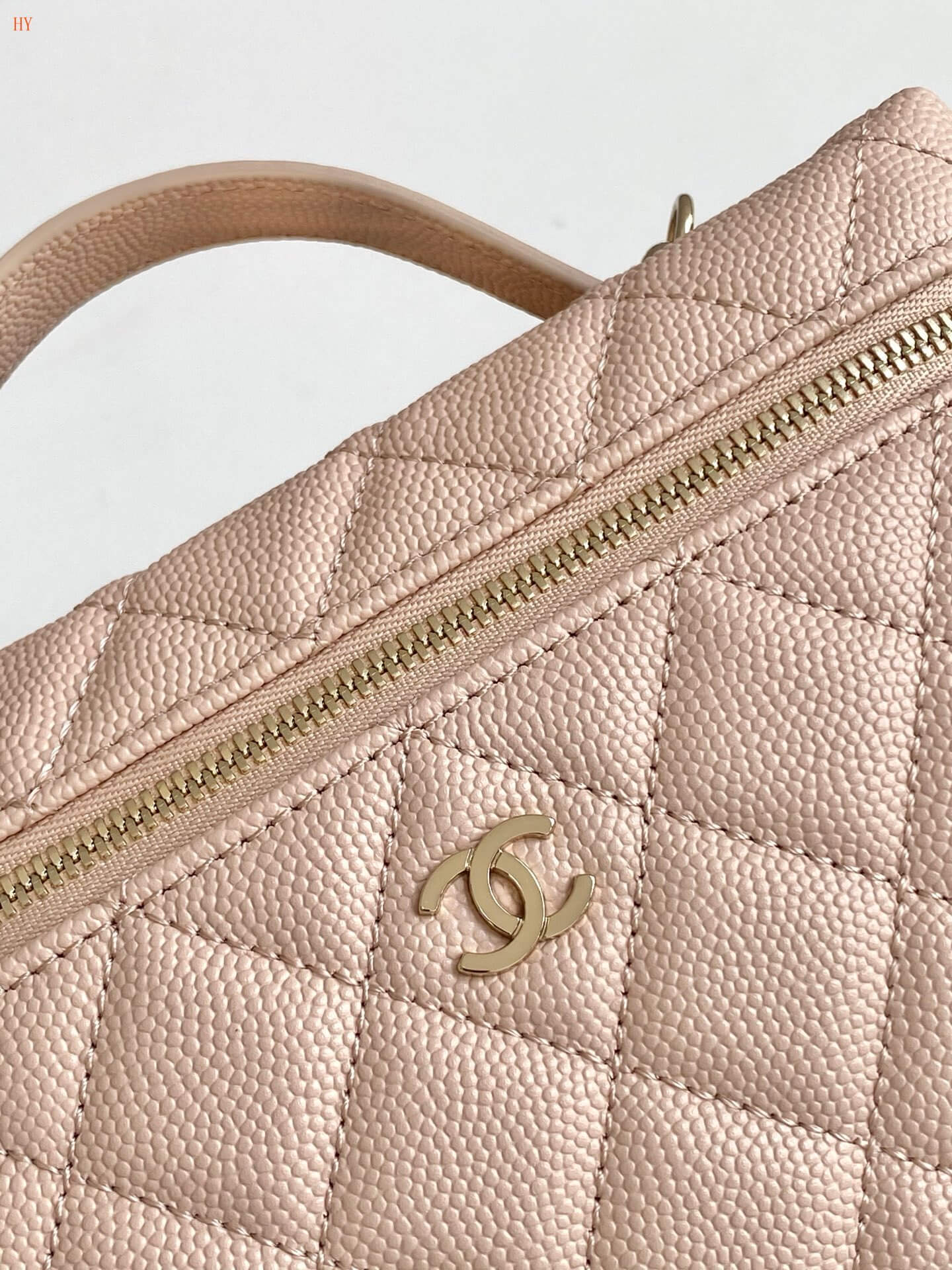 Chanel Quilted Top Handle Vanity Case Grained Calfskin Caviar Leather Crossbody Handbag - Image 74