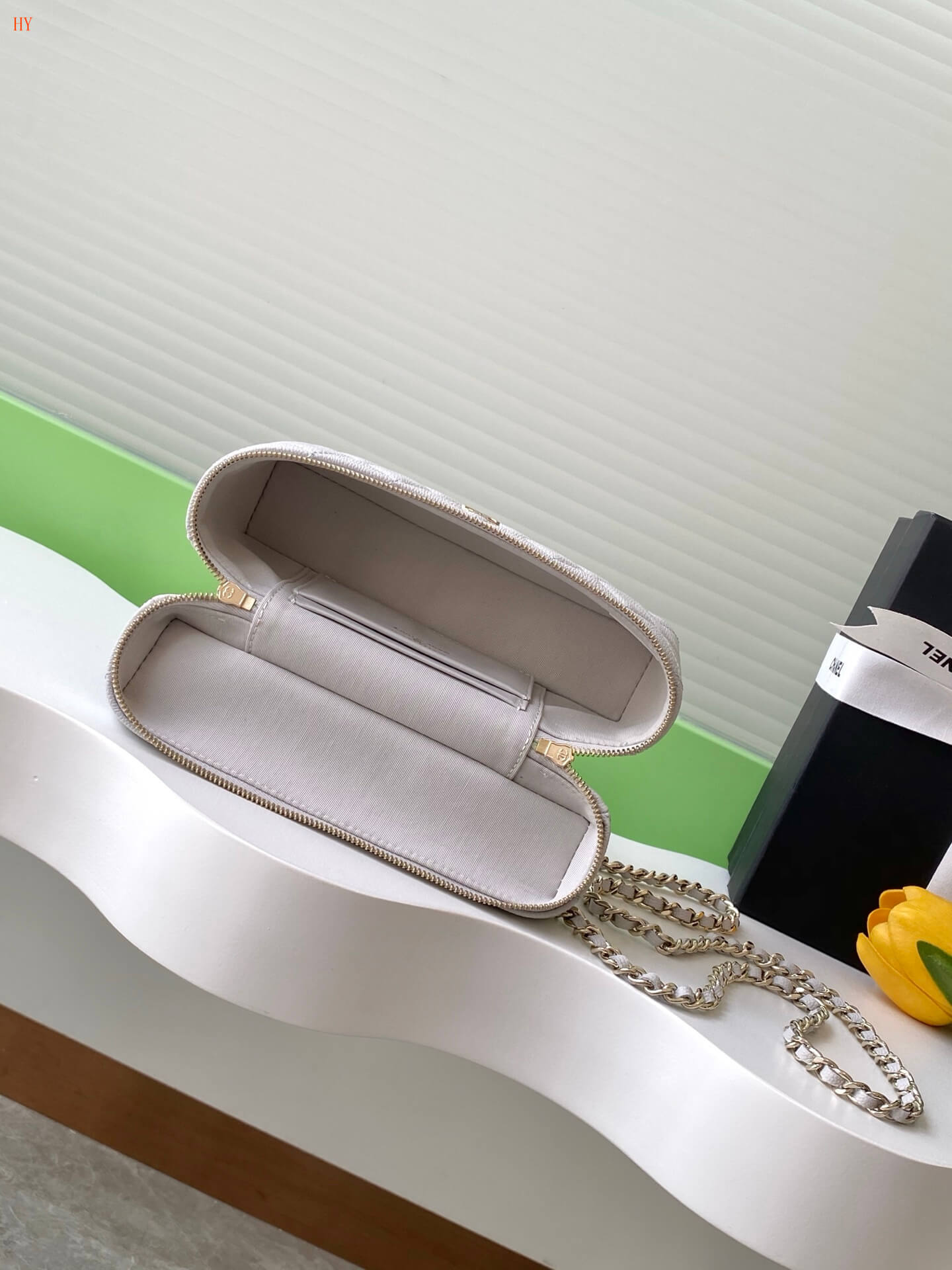 Chanel Quilted Top Handle Vanity Case Grained Calfskin Caviar Leather Crossbody Handbag - Image 56