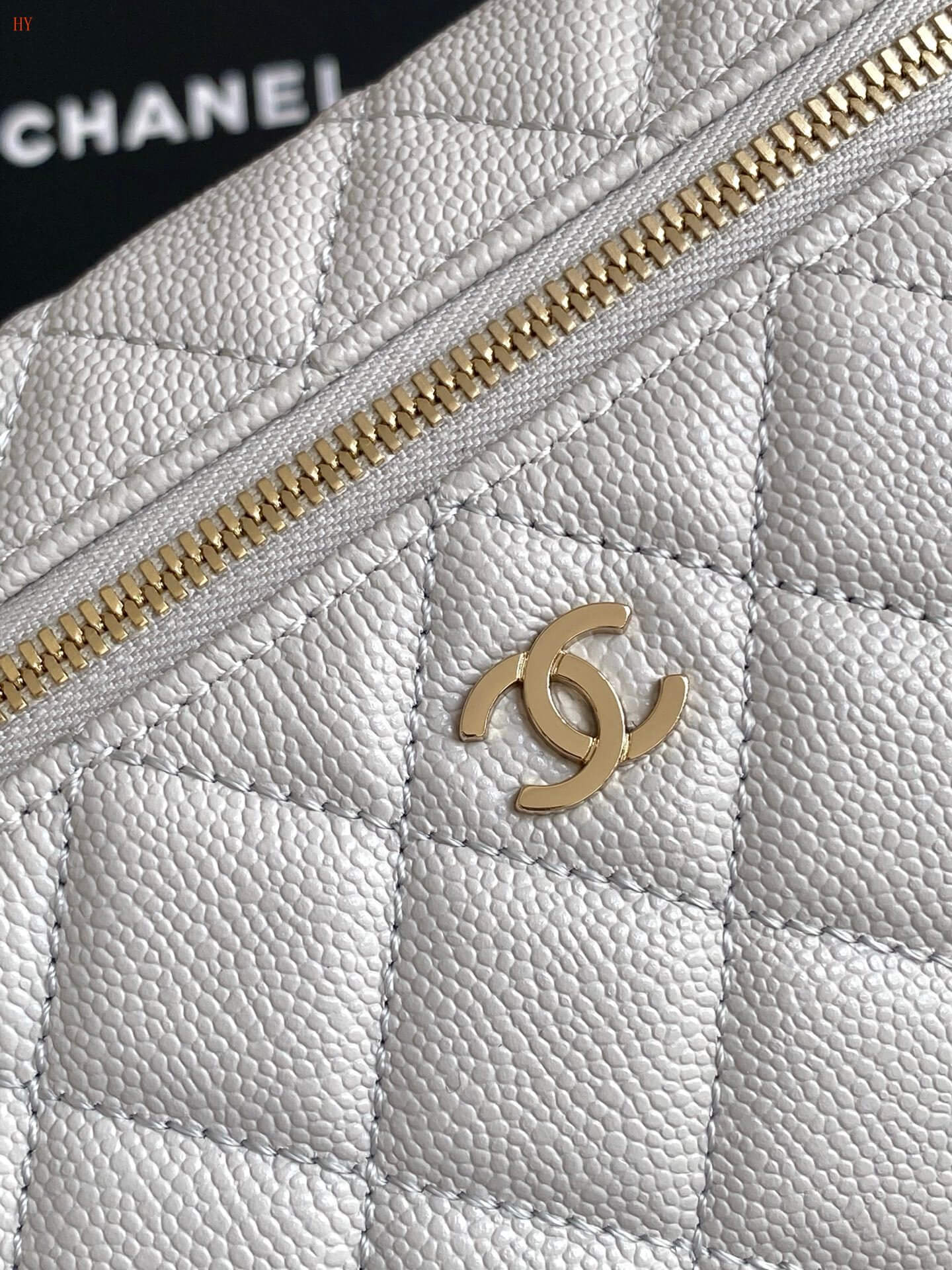 Chanel Quilted Top Handle Vanity Case Grained Calfskin Caviar Leather Crossbody Handbag - Image 58