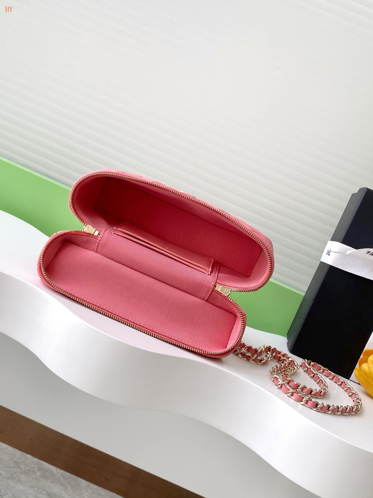 Chanel Quilted Top Handle Vanity Case Grained Calfskin Caviar Leather Crossbody Handbag - Image 30