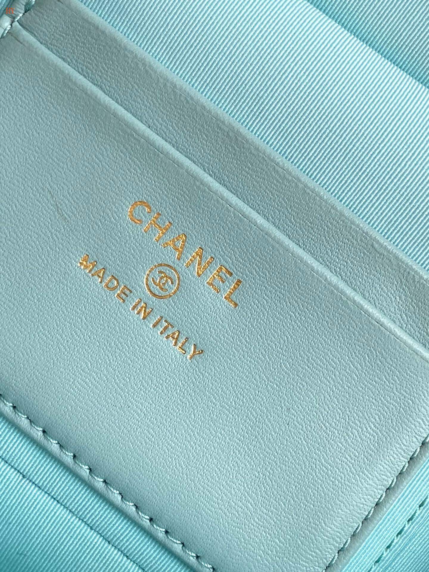 Chanel Quilted Top Handle Vanity Case Grained Calfskin Caviar Leather Crossbody Handbag - Image 5