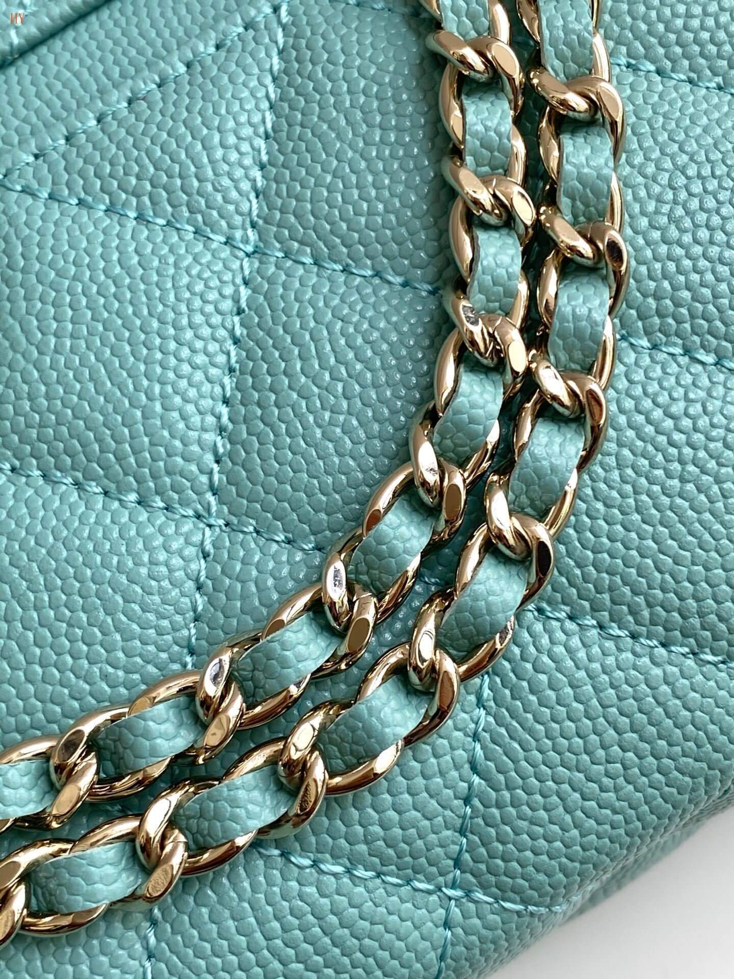 Chanel Quilted Top Handle Vanity Case Grained Calfskin Caviar Leather Crossbody Handbag - Image 7